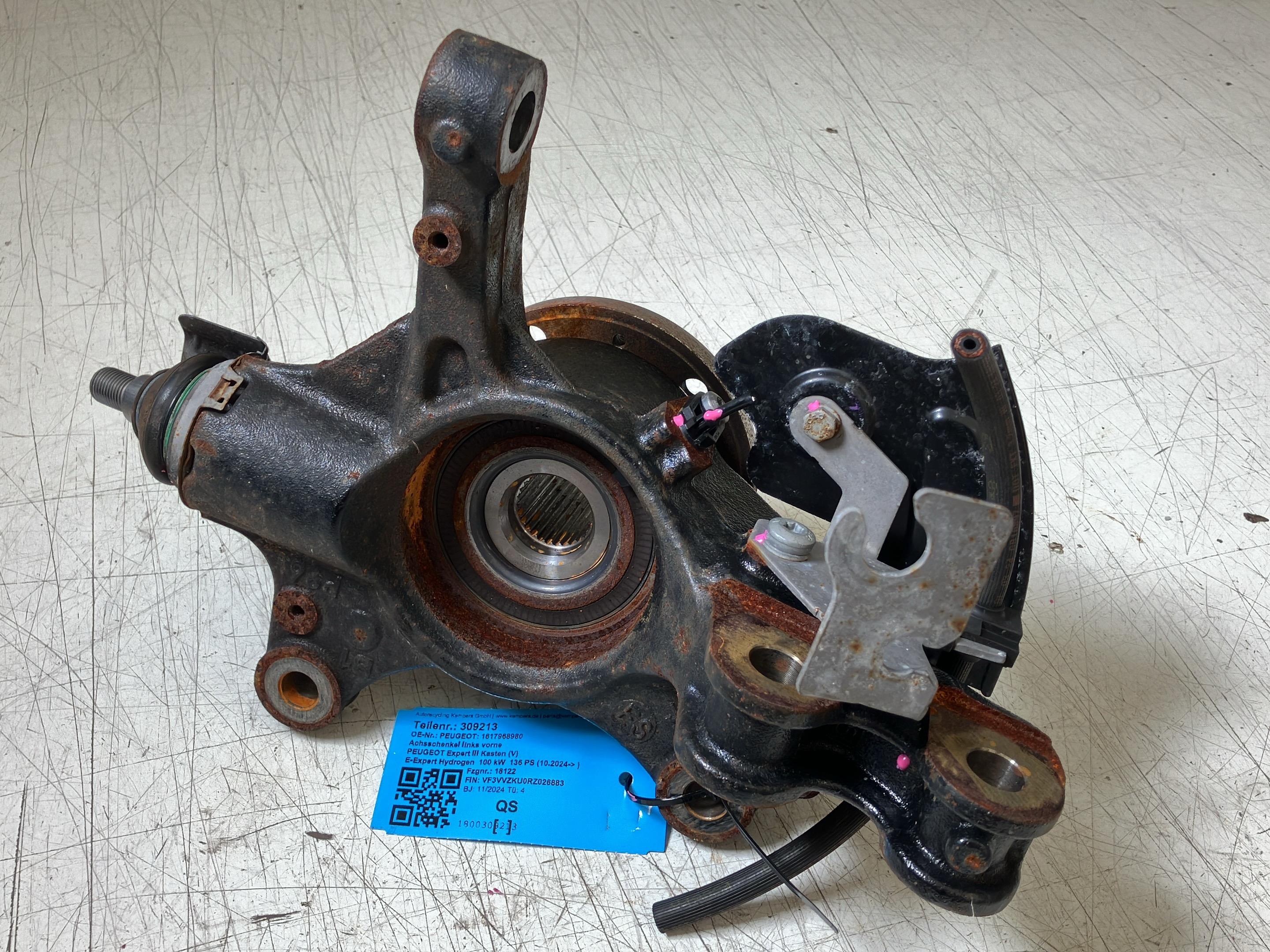 Achsschenkel links vorne PEUGEOT Jumpy Kasten (V) E-Expert Hydrogen  100 kW  136 PS (10.2024-> )