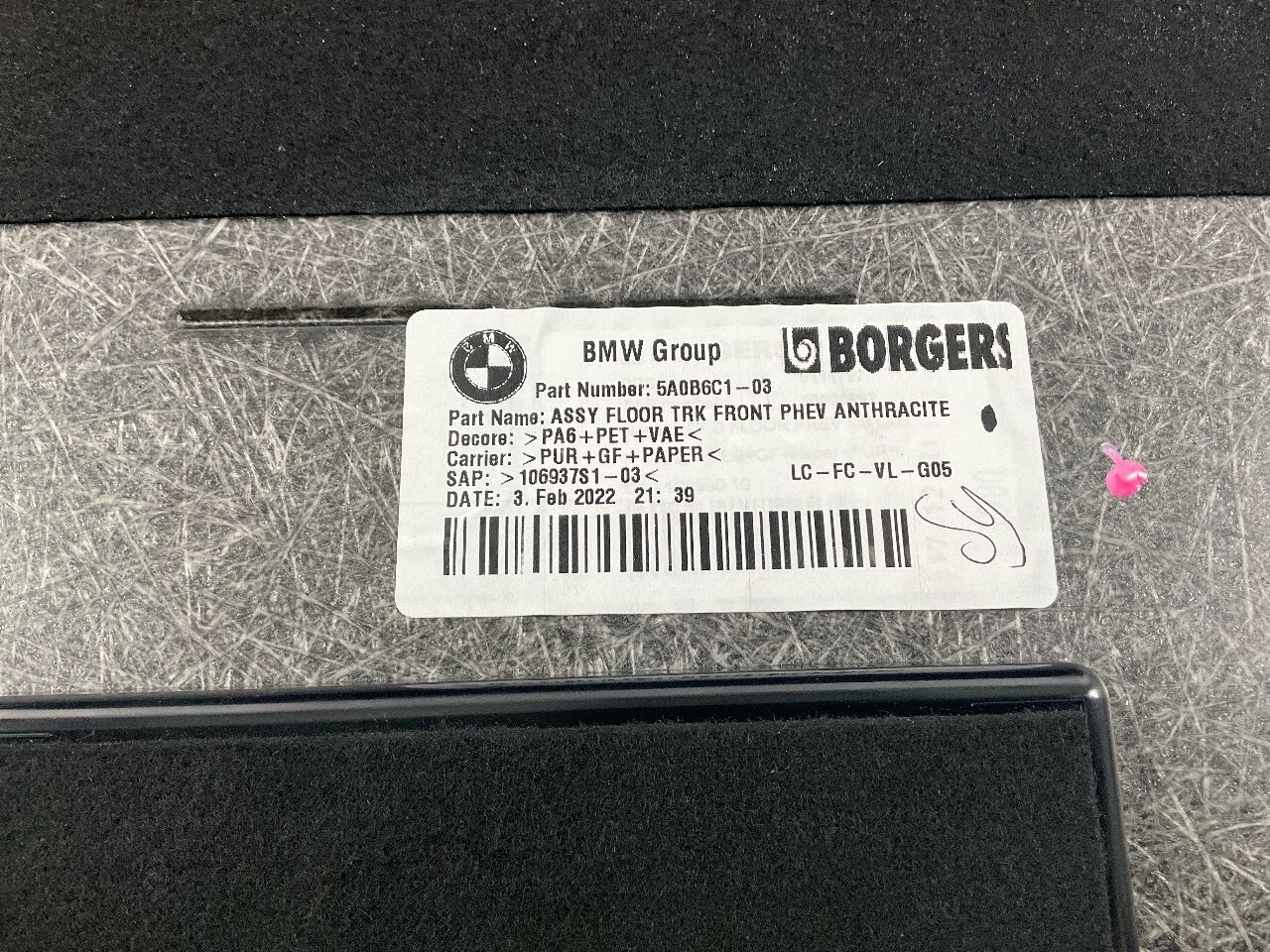 Vloermat kofferbak BMW X5 (G05, F95) xDrvie 45e iPerformance  290 kW  394 PS (06.2019-> )