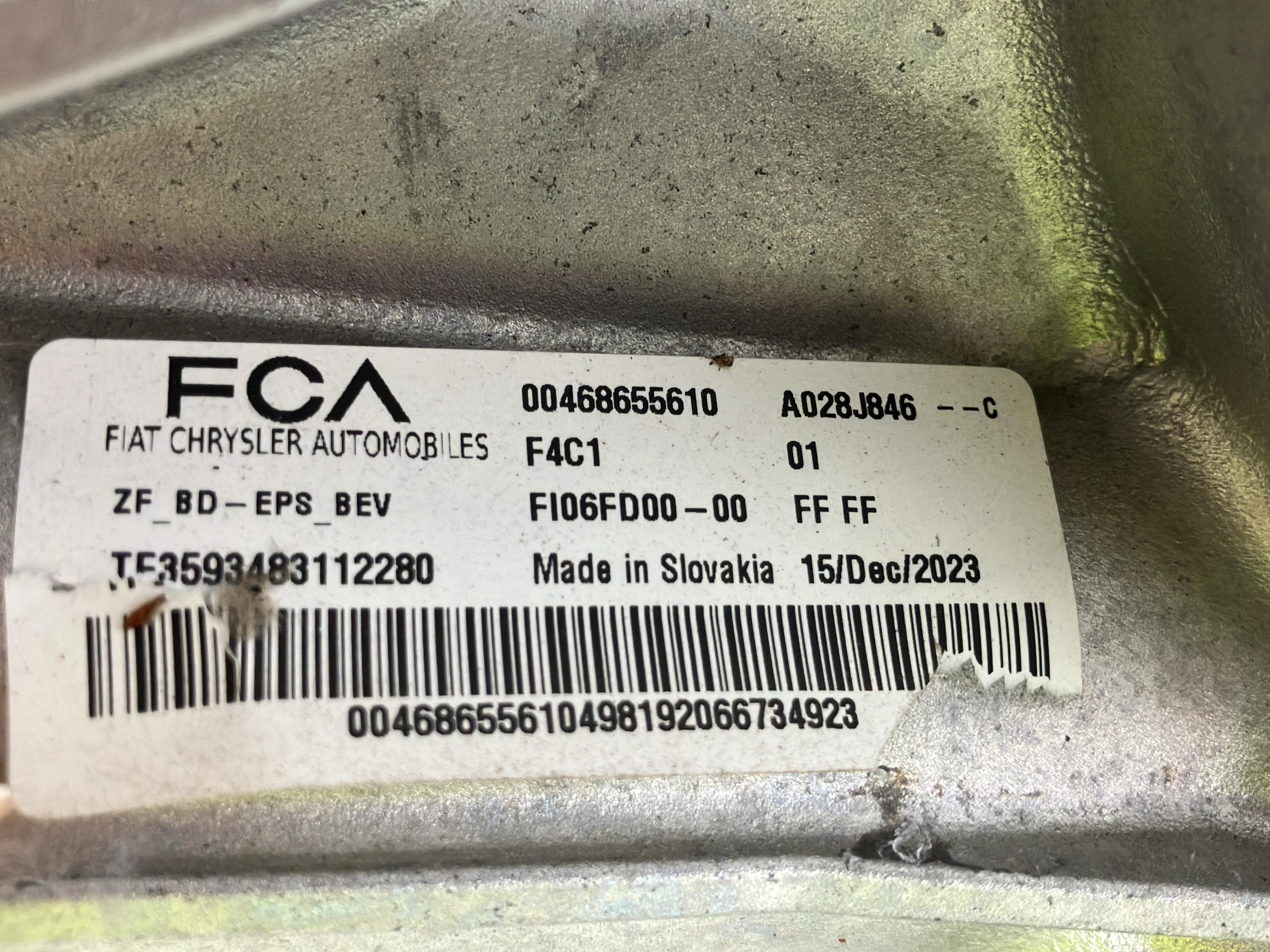 Steering gear FIAT Ducato Kasten (250) E-Ducato Hydrogen  205 kW  279 PS (04.2025-> )