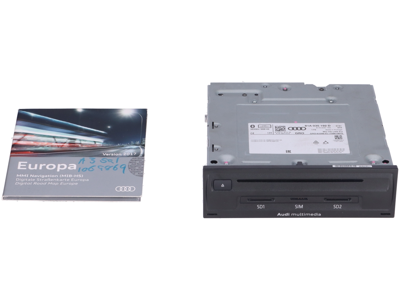 Headunit (Multimedia) AUDI A3 Limousine (8V) 1.4 TFSI  110 kW  150 PS (05.2014-> ) Headunit (Multimedia) AUDI A3 Limousine (8V) 1.4 TFSI  110 kW  150 PS (05.2014-> )