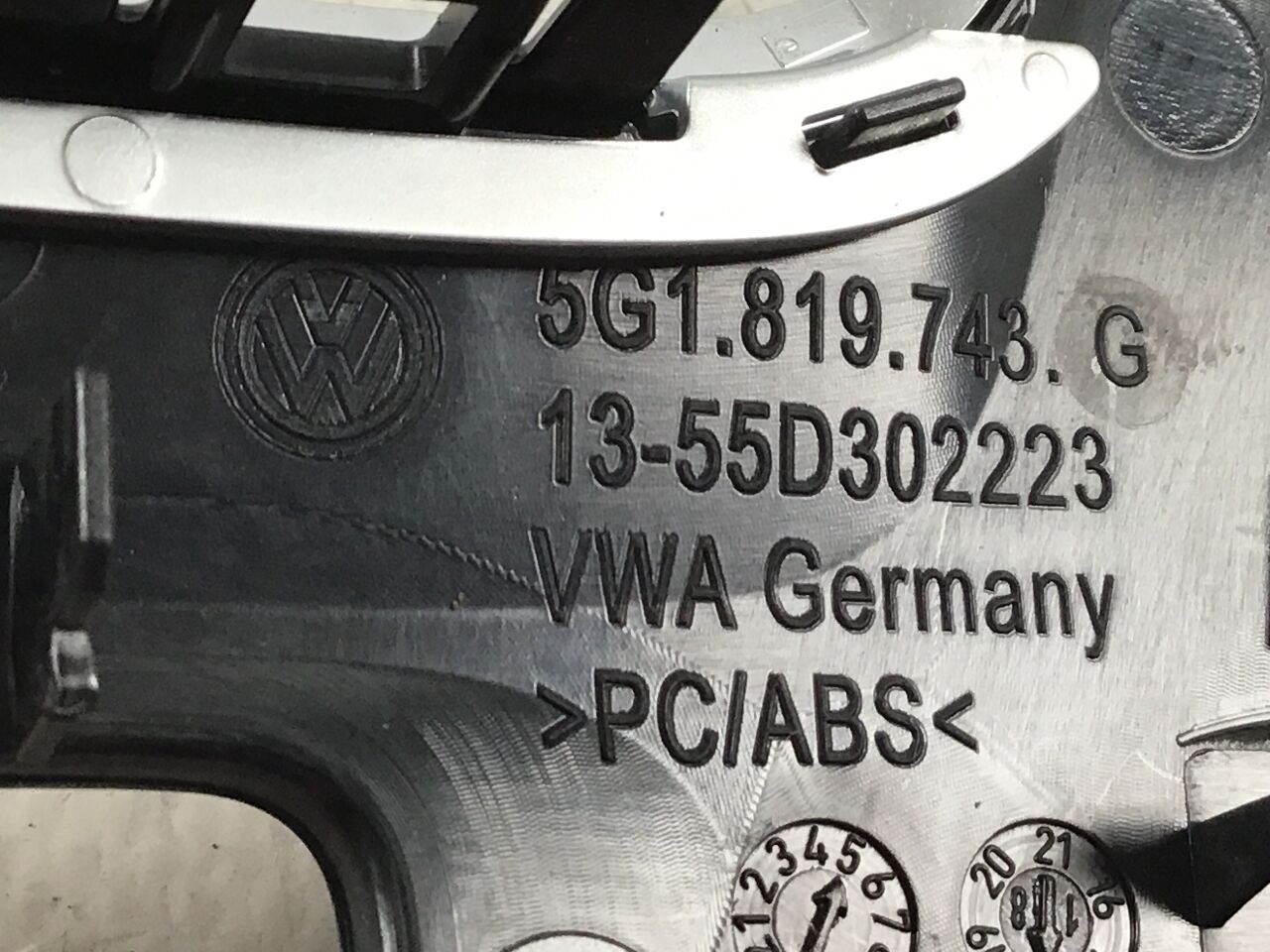 Interior trim set VW Golf VII (5G) 2.0 R 4motion  228 kW  310 PS (12.2016-> )