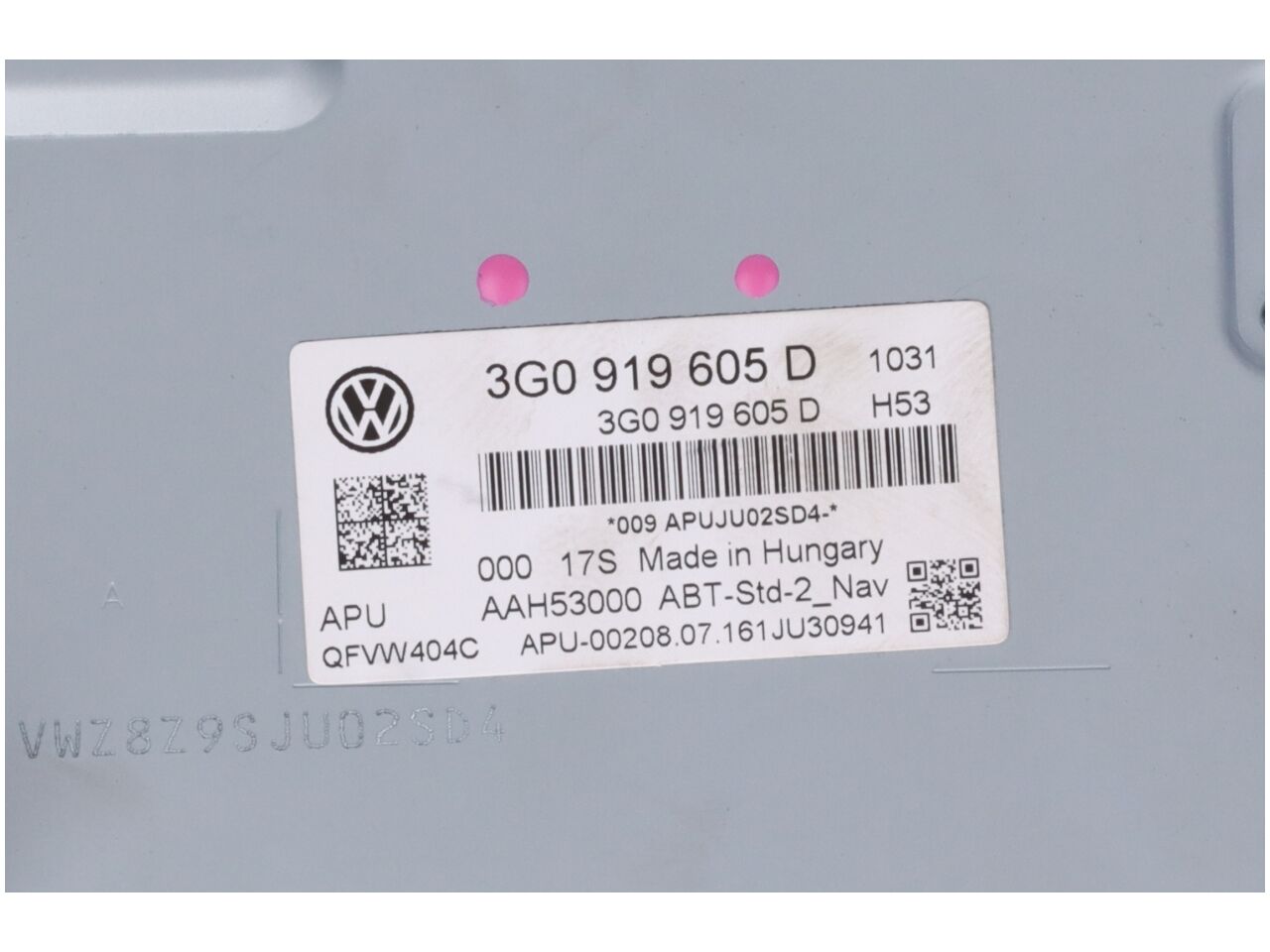 Display VW Golf Sportsvan (AUV) 2.0 TDI  110 kW  150 PS (02.2014-> )