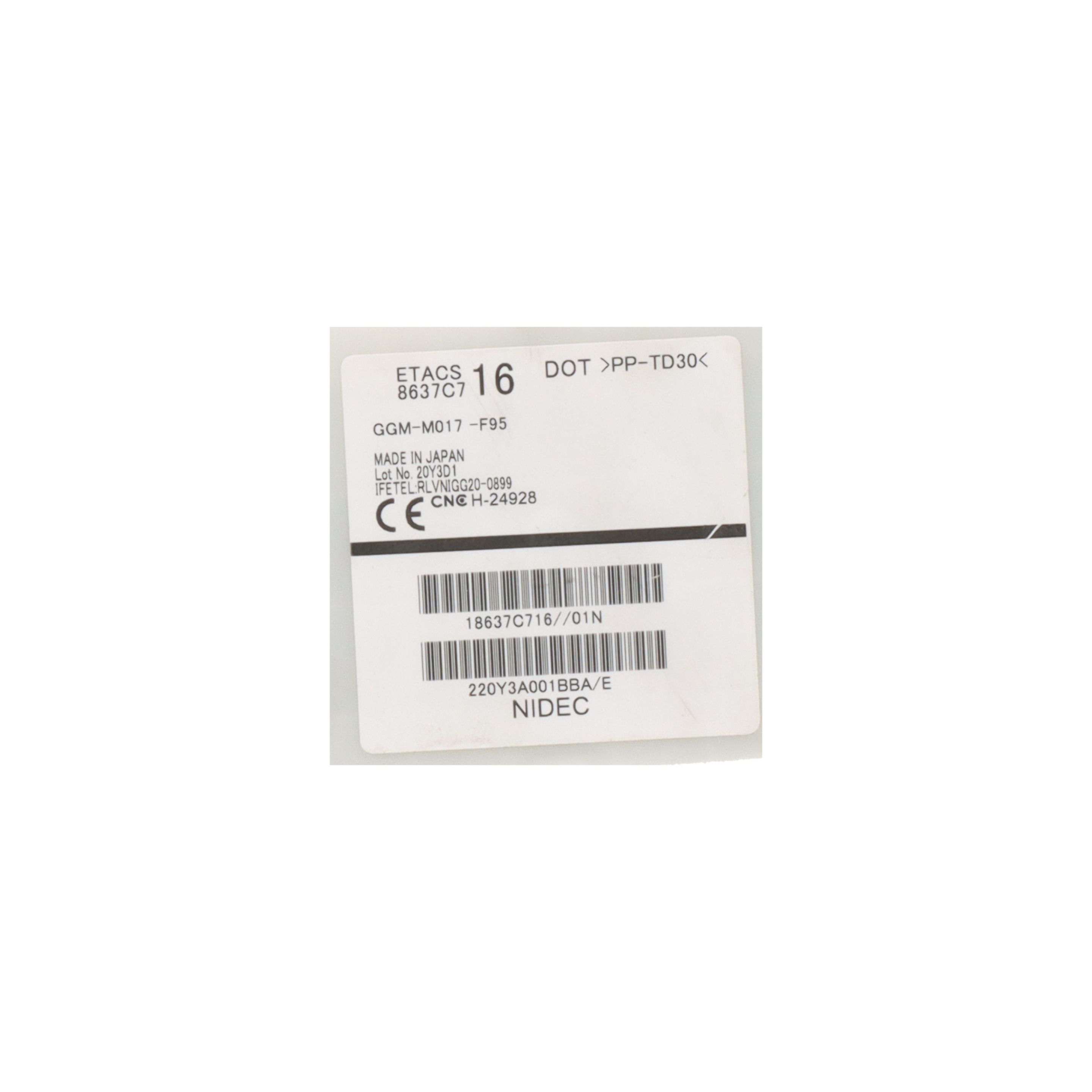 Control unit central electric (BCM) MITSUBISHI Space Star VI Schrägheck (A0) 1.2  52 kW  71 PS (08.2020-> )