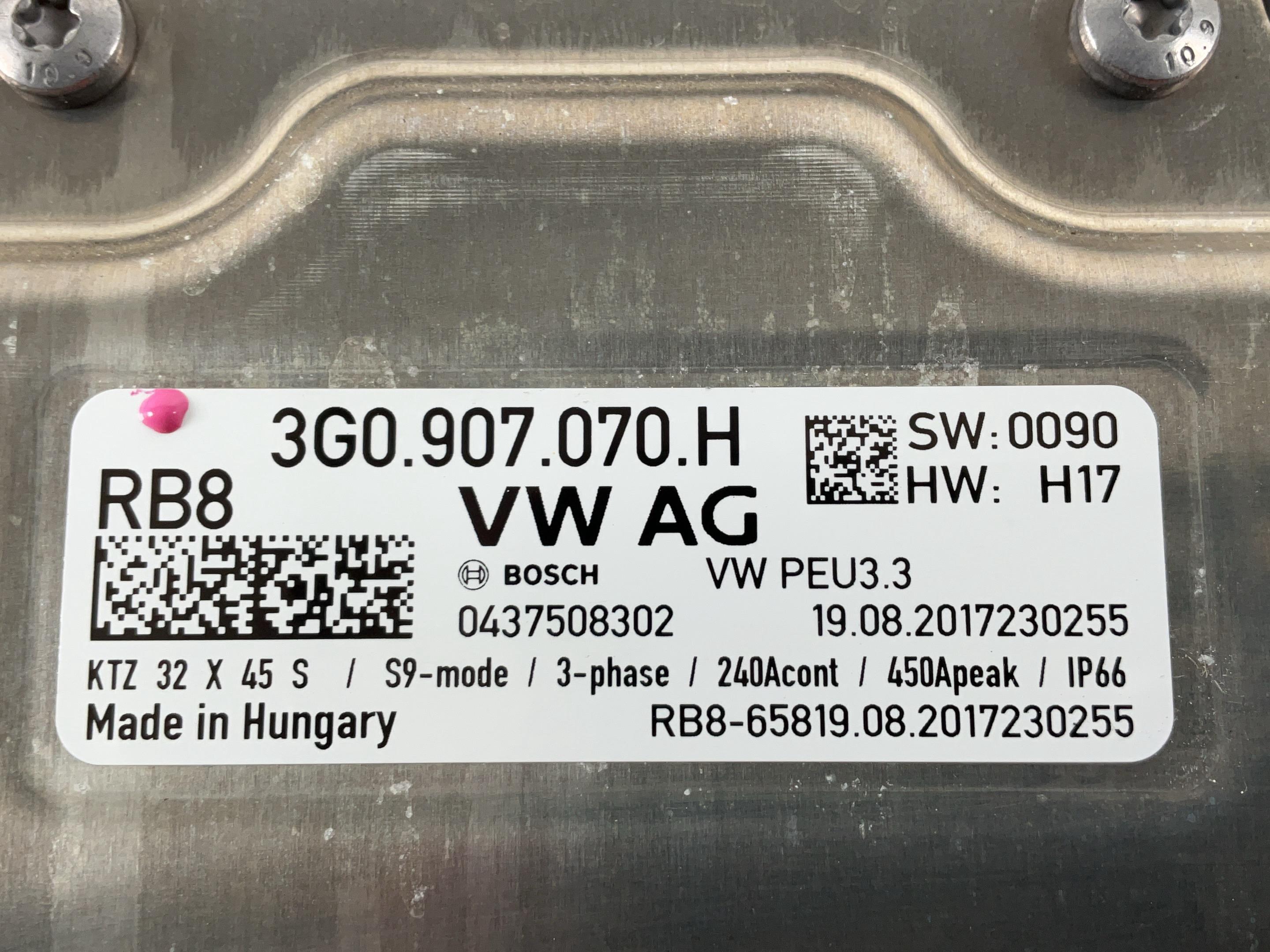 Electronique de puissance et de commande VW Passat B8 Variant (3G) 1.4 GTE Hybrid  115 kW  156 PS (06.2015-> )