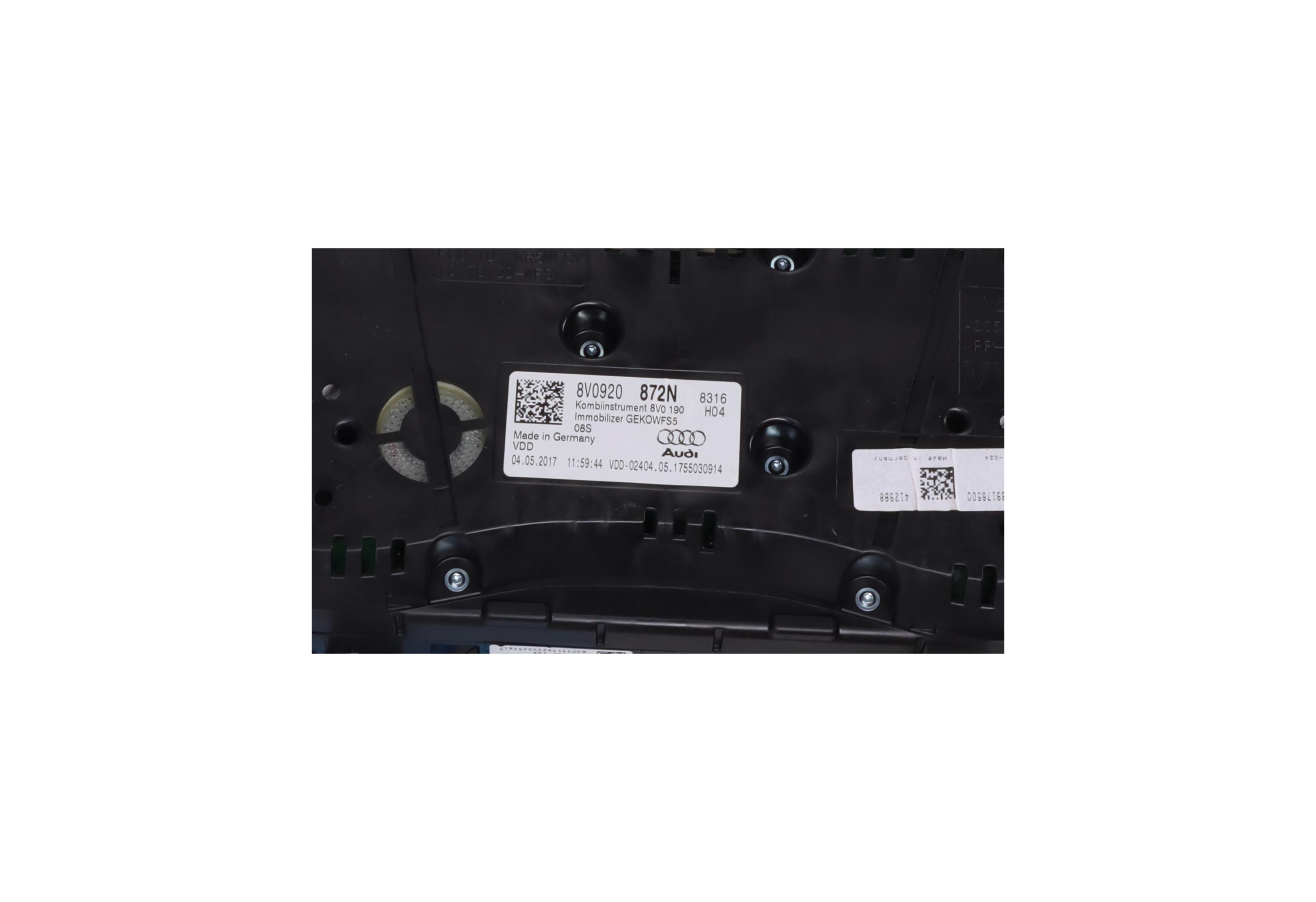Vitezometru AUDI A3 Sportback (8V) 1.0 TFSI  85 kW  115 PS (07.2016-> )