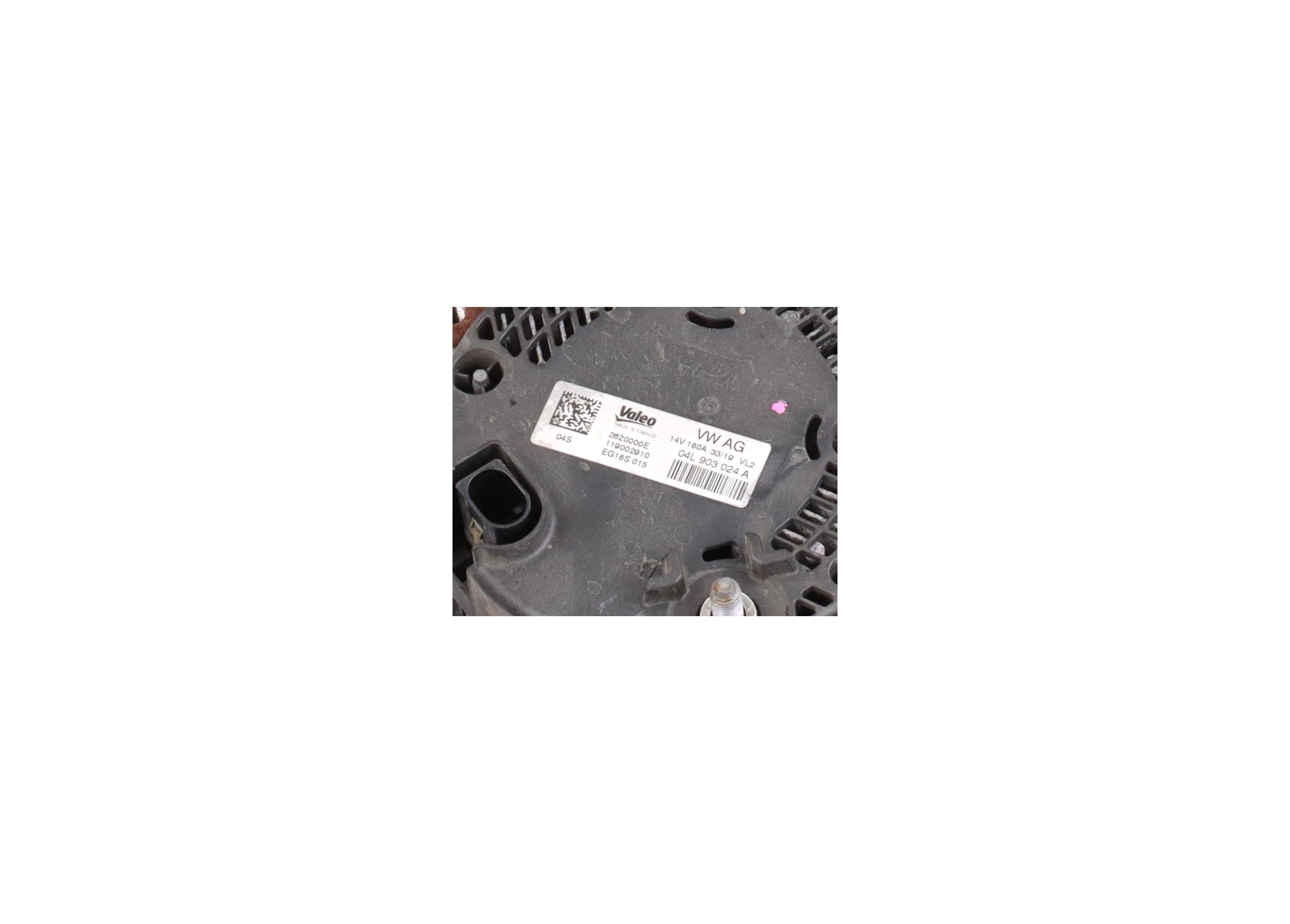 Alternator AUDI A5 Sportback (F5) 2.0 TDI  140 kW  190 PS (09.2016-> )