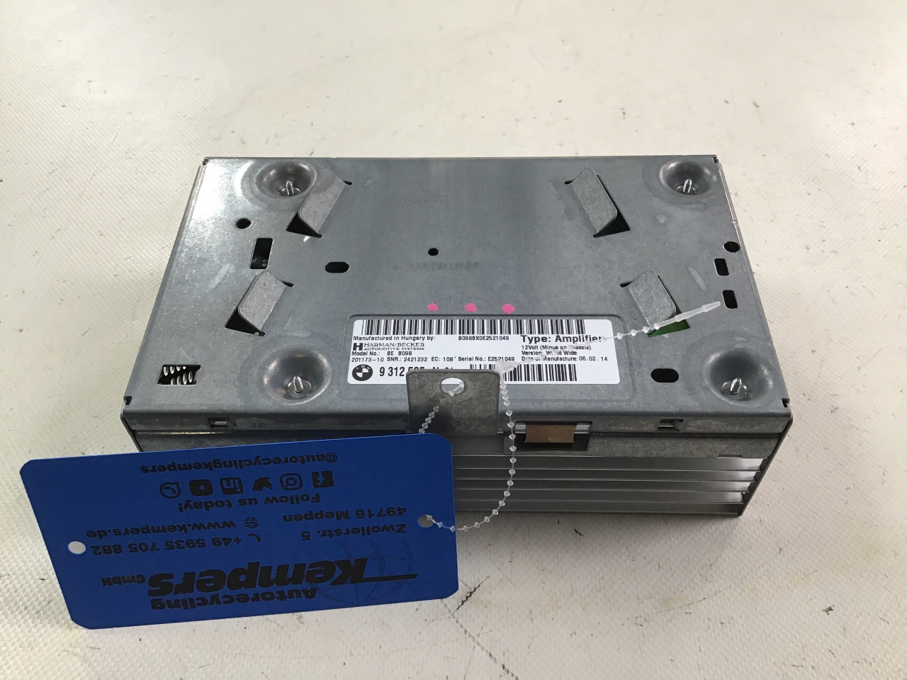 Audi amplifier BMW 6er Coupe (F13) 640i  235 kW  320 PS (07.2011-10.2017) Audi amplifier BMW 6er Coupe (F13) 640i  235 kW  320 PS (07.2011-10.2017)