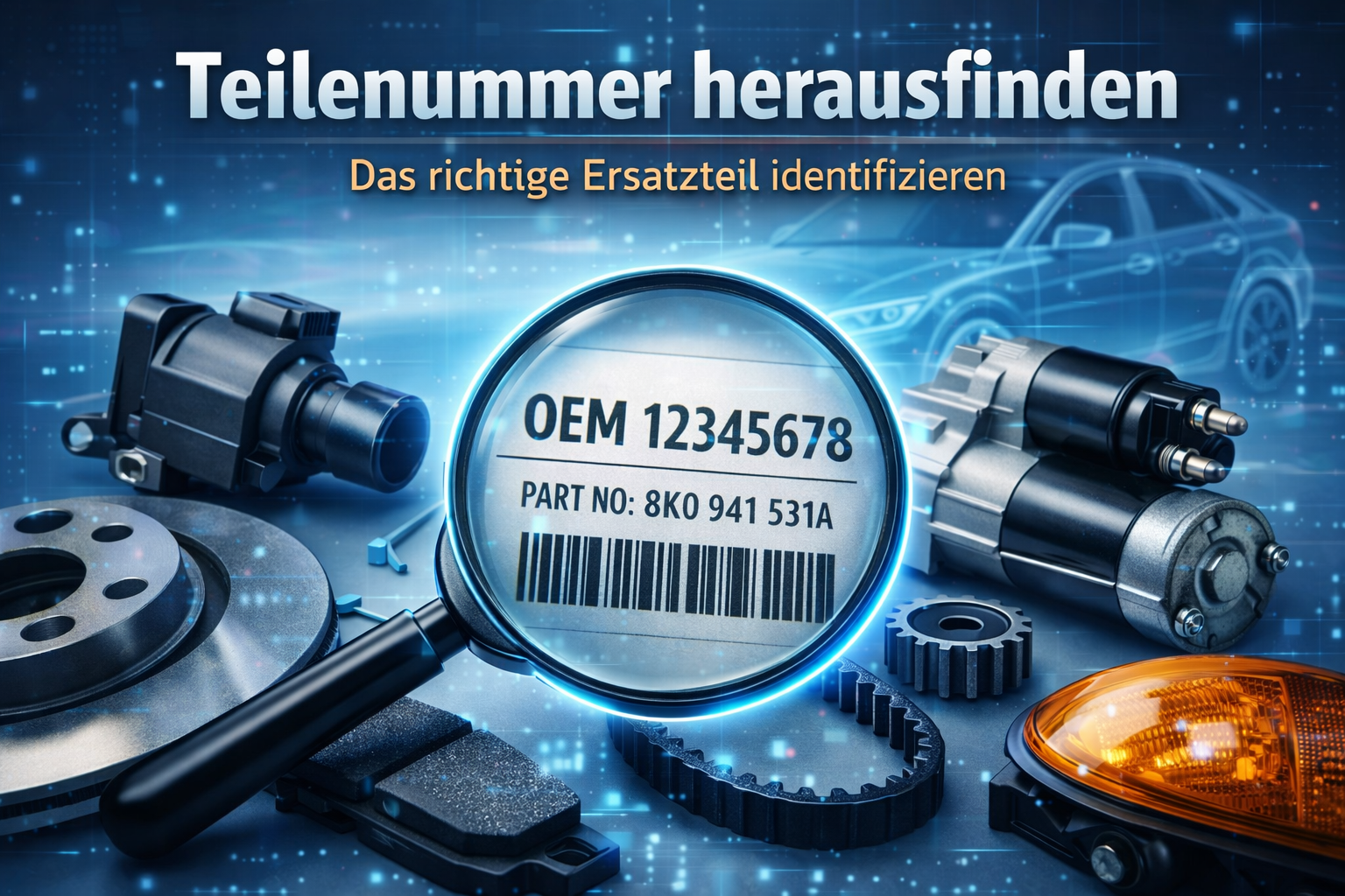 Trouver le numéro de pièce – Identifier la bonne pièce auto