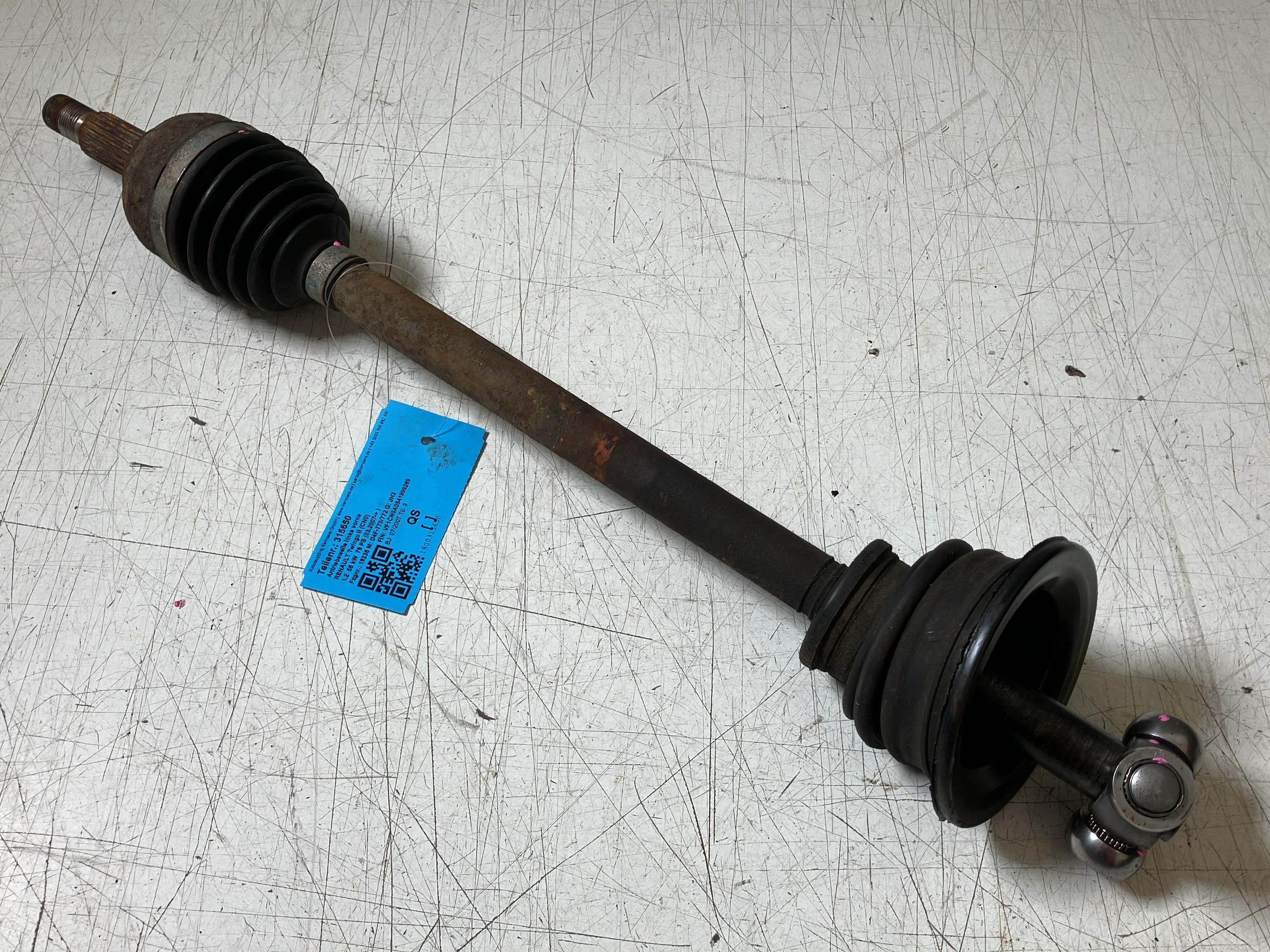 Antriebswelle links vorne RENAULT Twingo II (CN0) 1.2  56 kW  76 PS (03.2007-> )