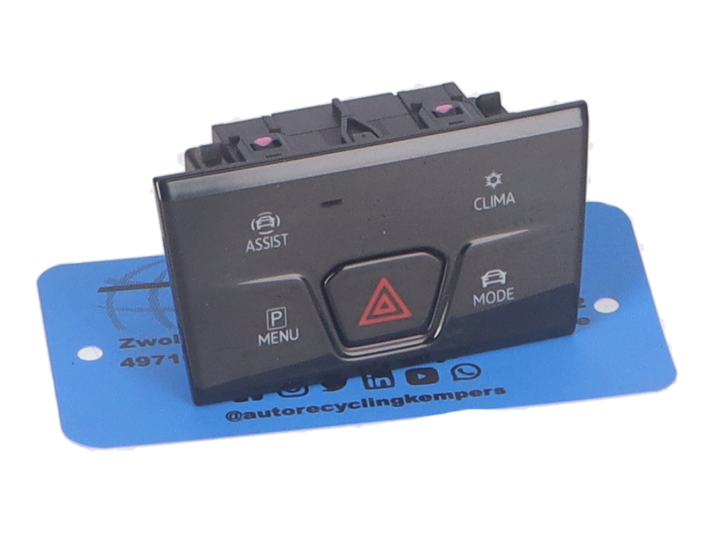 Schakelaar voor Alarmlicht VW Golf VIII (CD) 2.0 TSI R 4motion  235 kW  320 PS (09.2020-> )