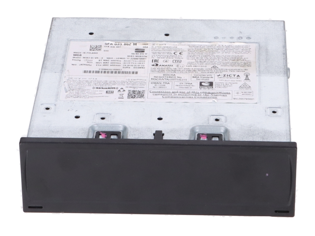 Unité de tête (multimédia) SEAT Leon (KL1) 1.4 TSI e-Hybrid  110 kW  150 PS (05.2020-> ) Unité de tête (multimédia) SEAT Leon (KL1) 1.4 TSI e-Hybrid  110 kW  150 PS (05.2020-> )