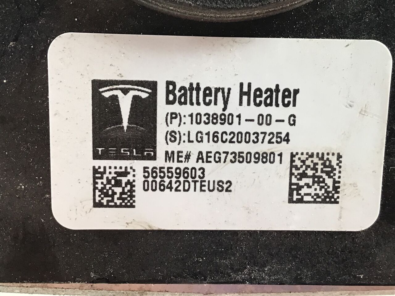 Battery heater TESLA Model S (5YJS) 85  285 kW  388 PS (09.2012-02.2016)