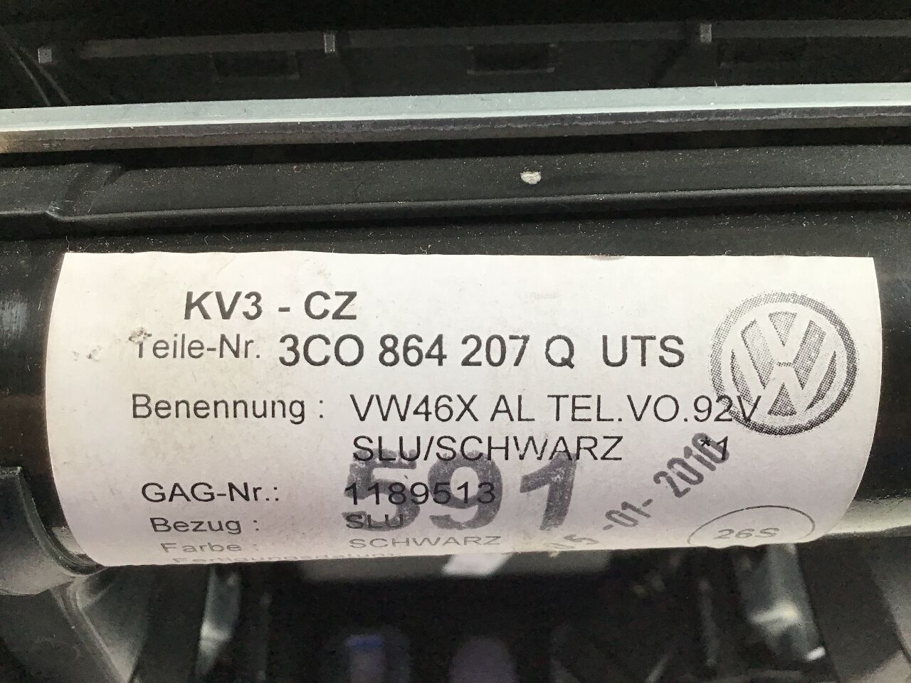 Centre console VW Passat CC B6 (357) 2.0 TDI  103 kW  140 PS (06.2008-01.2012)