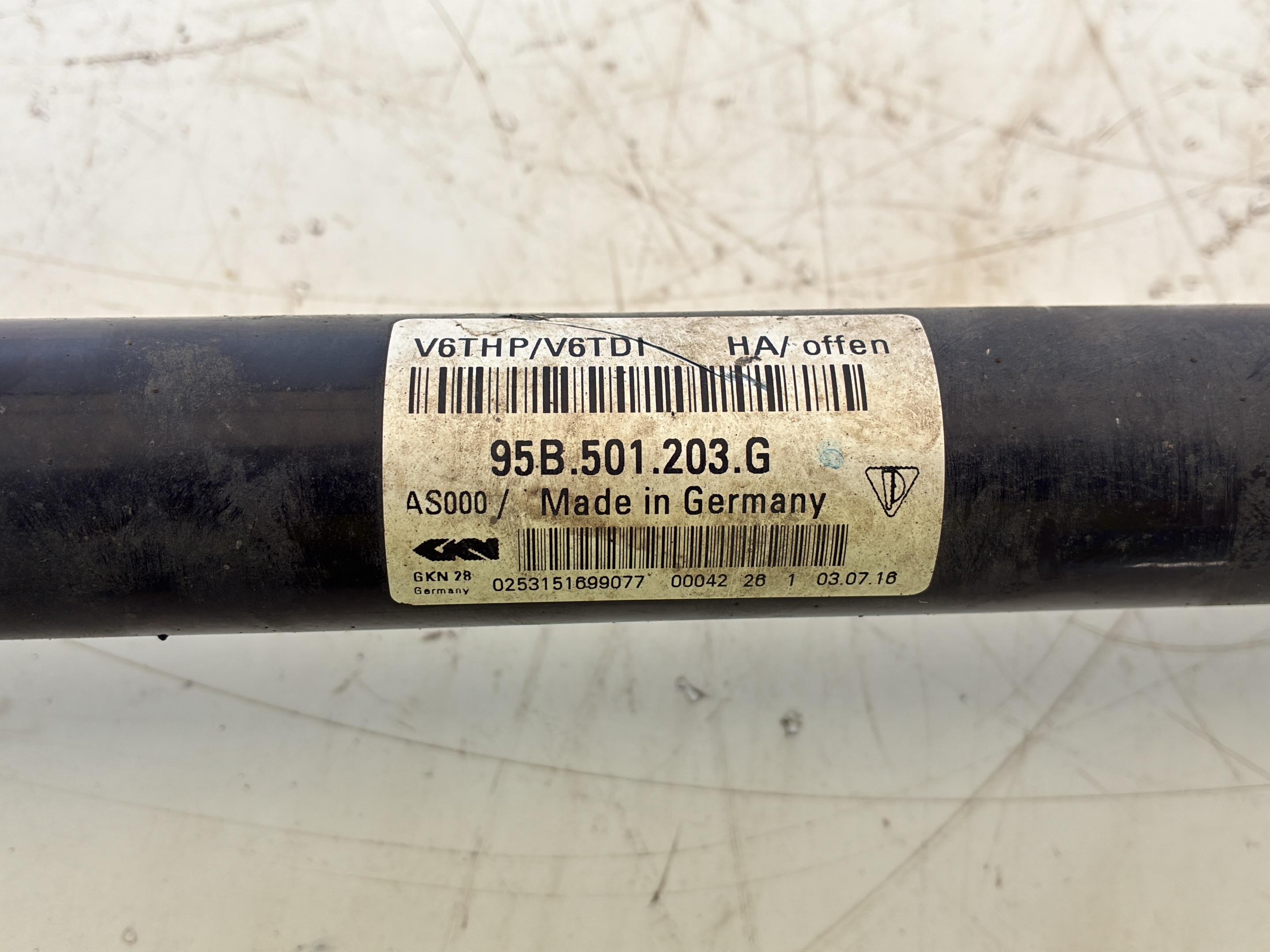 Drive shaft left rear PORSCHE Macan 1 (95B) 3.0 S Diesel  190 kW  258 PS (02.2014-> )