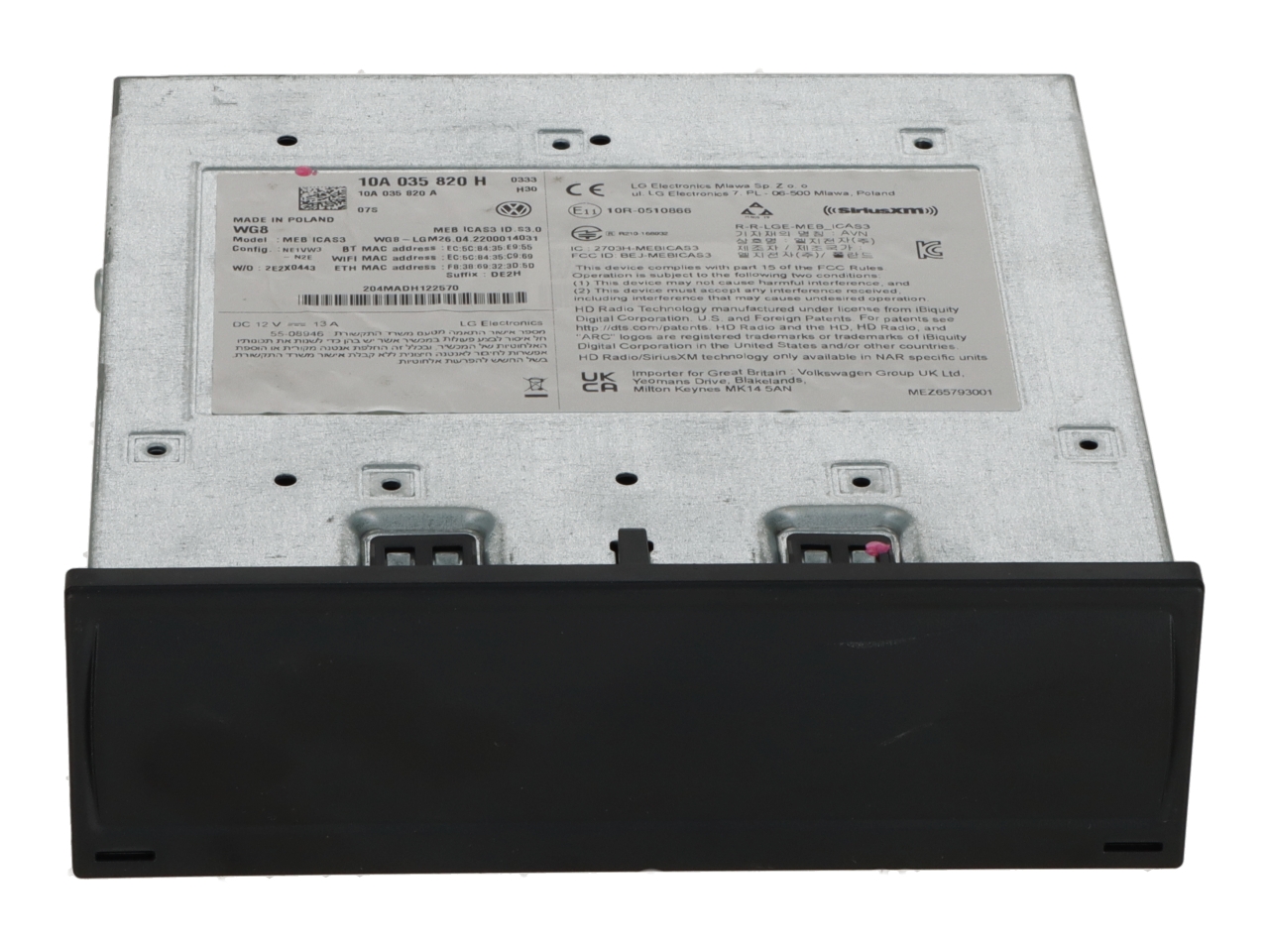 Headunit (Multimedia) VW ID.4 (E21) Pure  109 kW  148 PS (01.2021-> )
