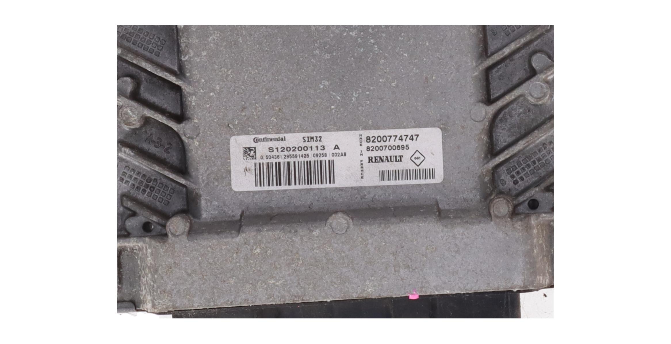 Control unit for engine RENAULT Twingo II (CN0) 1.2  56 kW  76 PS (03.2007-> )