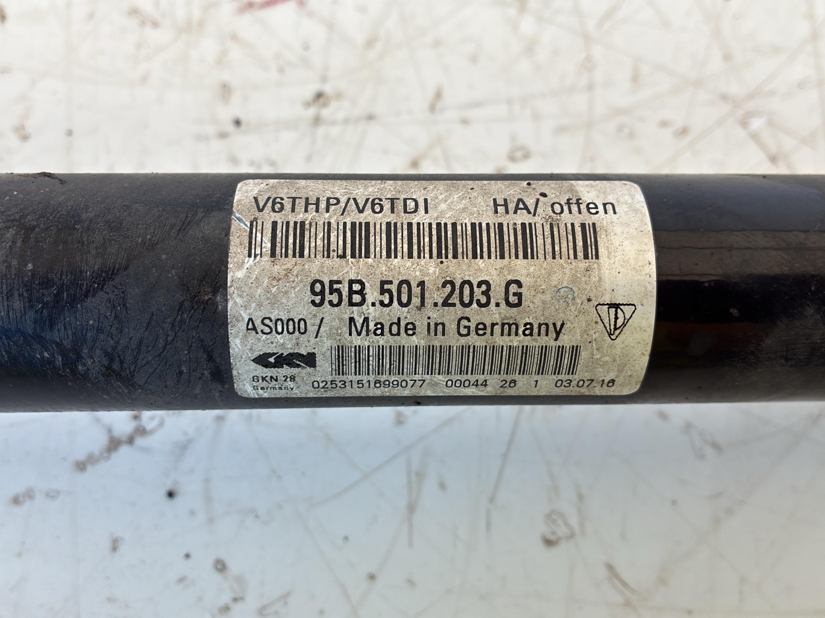 Drive shaft right rear PORSCHE Macan 1 (95B) 3.0 S Diesel  190 kW  258 PS (02.2014-> )
