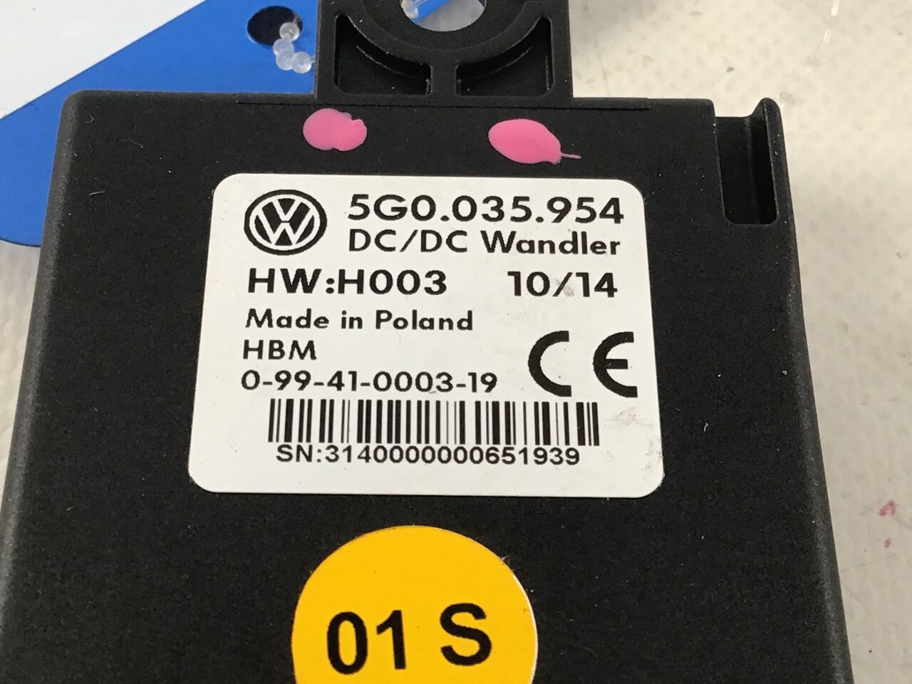Spannungswandler für Batterie VW Golf VII (5G1) 1.2 TSI  63 kW  86 PS (08.2012-> )