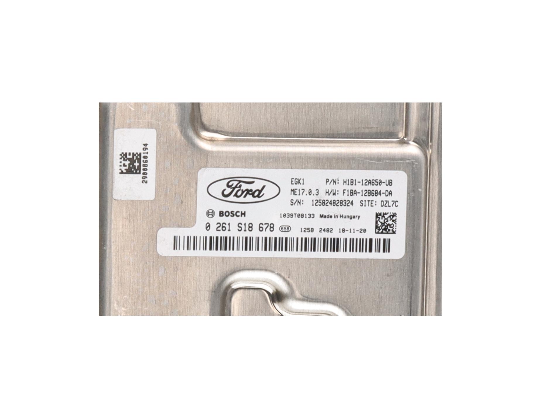 Steuergerät Motor FORD Fiesta VII (HJ, HF) 1.1  52 kW  70 PS (05.2017-> )