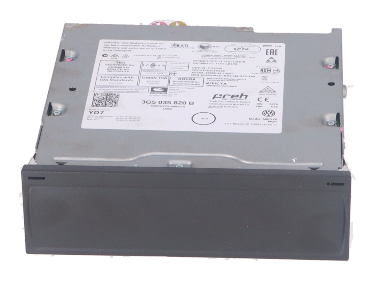 Headunit (Multimedia) VW Tiguan II (AD) 2.0 TDI  110 kW  150 PS (01.2016-> ) Headunit (Multimedia) VW Tiguan II (AD) 2.0 TDI  110 kW  150 PS (01.2016-> )