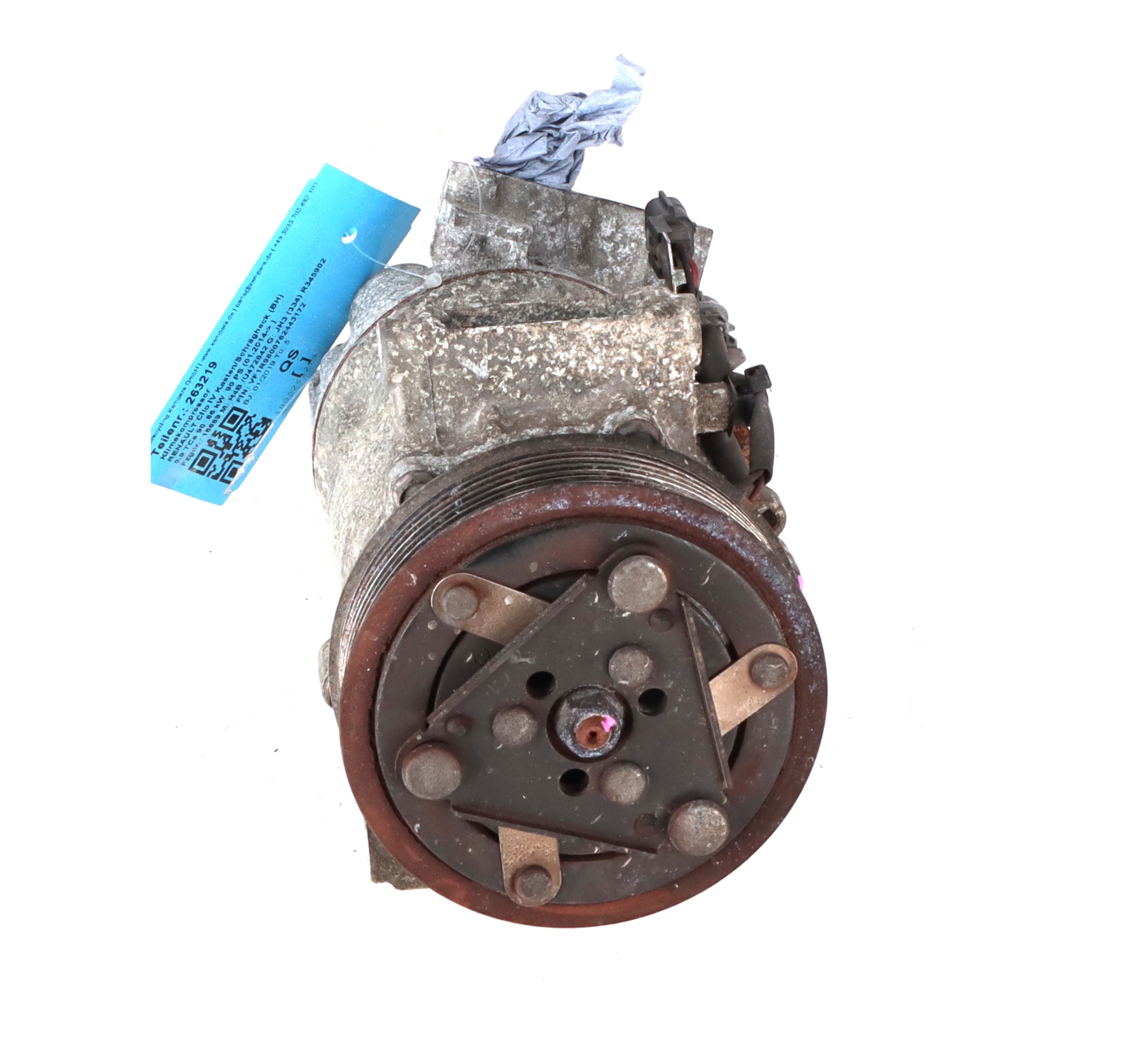 Air conditioning compressor RENAULT Clio IV Kasten/Schrägheck (BH) 0.9 TCe 90  66 kW  90 PS (01.2014-> )