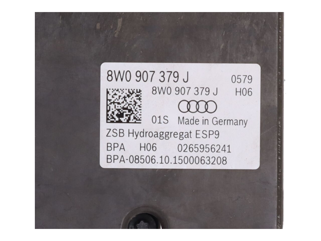 Bremsaggregat ABS AUDI A4 (8W, B9) 2.0 TDI  110 kW  150 PS (05.2015-> )