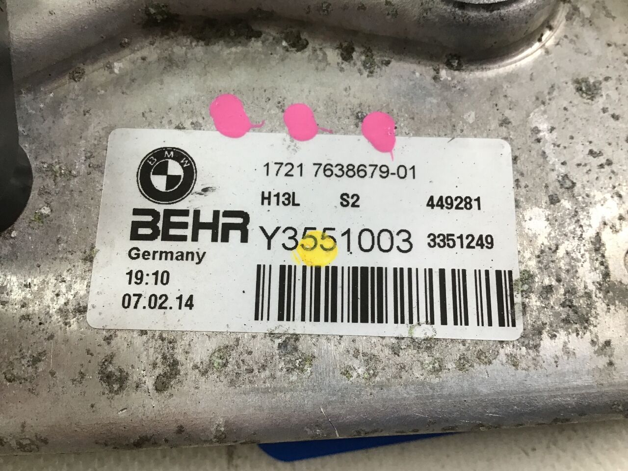 Oil cooler BMW 6er Coupe (F13) 640i  235 kW  320 PS (07.2011-10.2017)