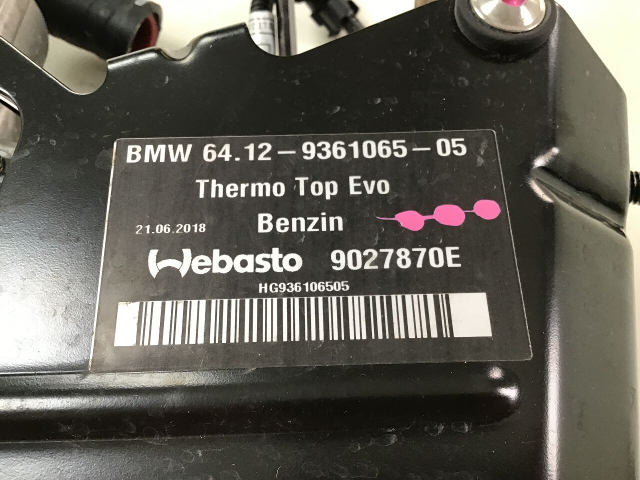 Standheizung BMW 5er (G30, F90) 518d  100 kW  136 PS (07.2018-> )
