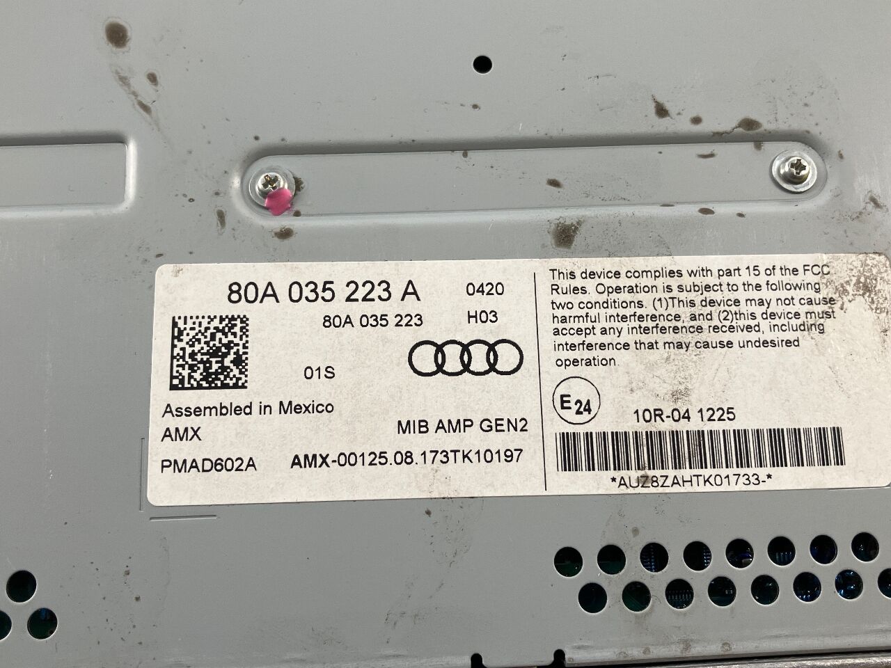 Loudspeaker system AUDI Q5 (FY) 40 TDI quattro  140 kW  190 PS (11.2018-> )