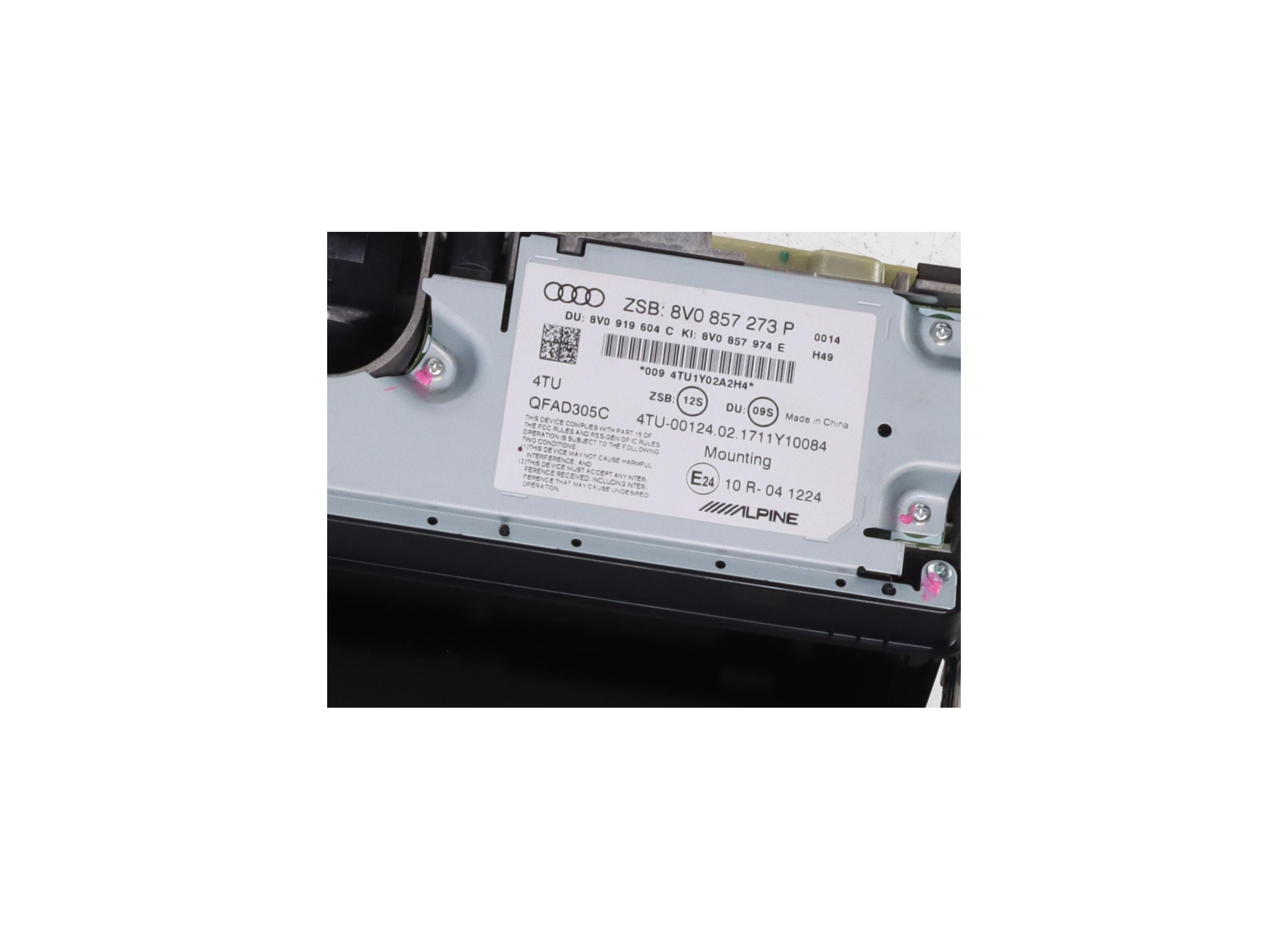 Display AUDI A3 Sportback (8V) 1.0 TFSI  85 kW  115 PS (07.2016-> )