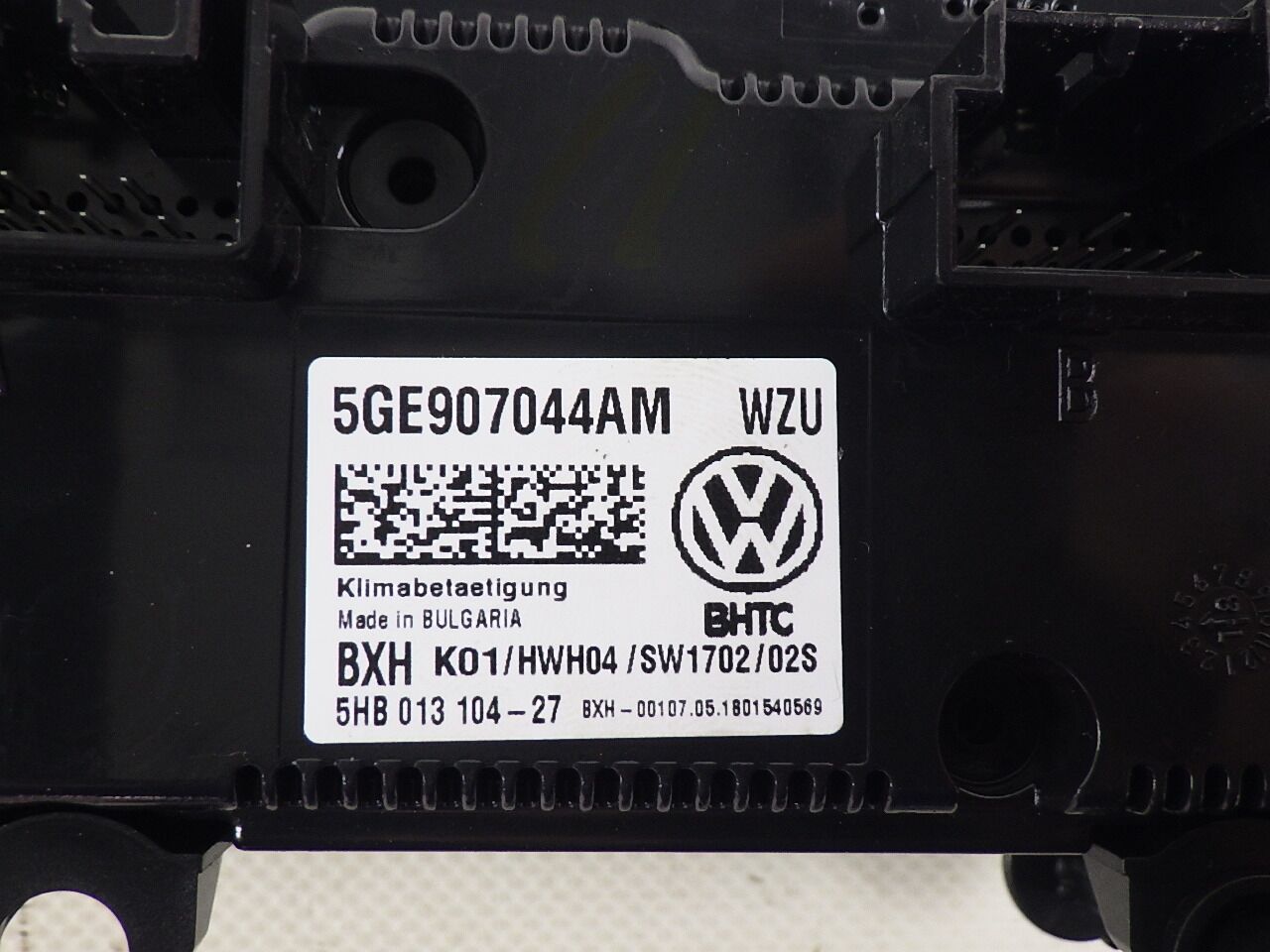 Heater console VW Golf VII (5G1) 2.0 TDI  110 kW  150 PS (11.2012-> )