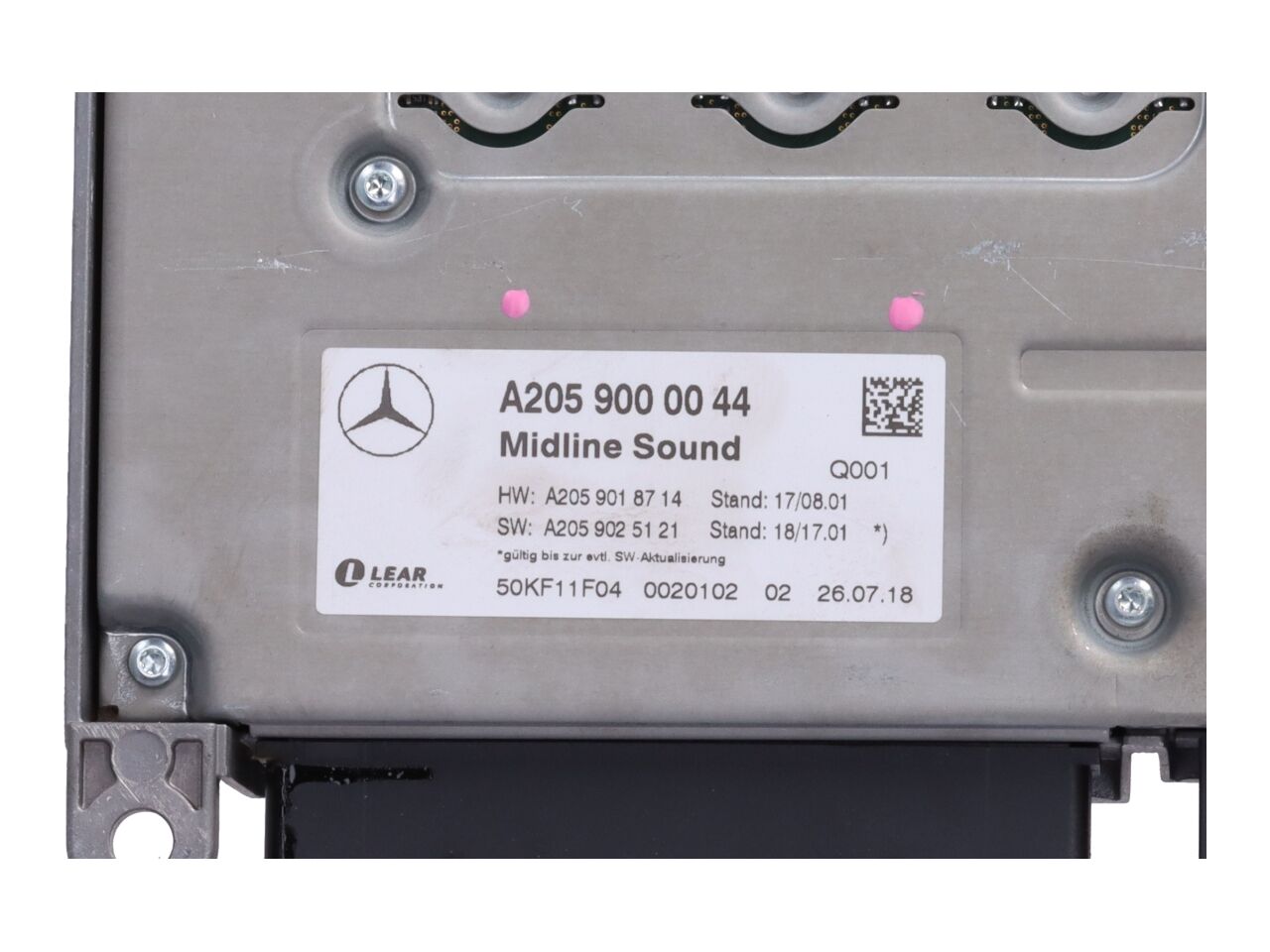 Audio-Verstärker MERCEDES-BENZ C-Klasse T-Modell (S205) C 200  135 kW  184 PS (09.2014-05.2018)