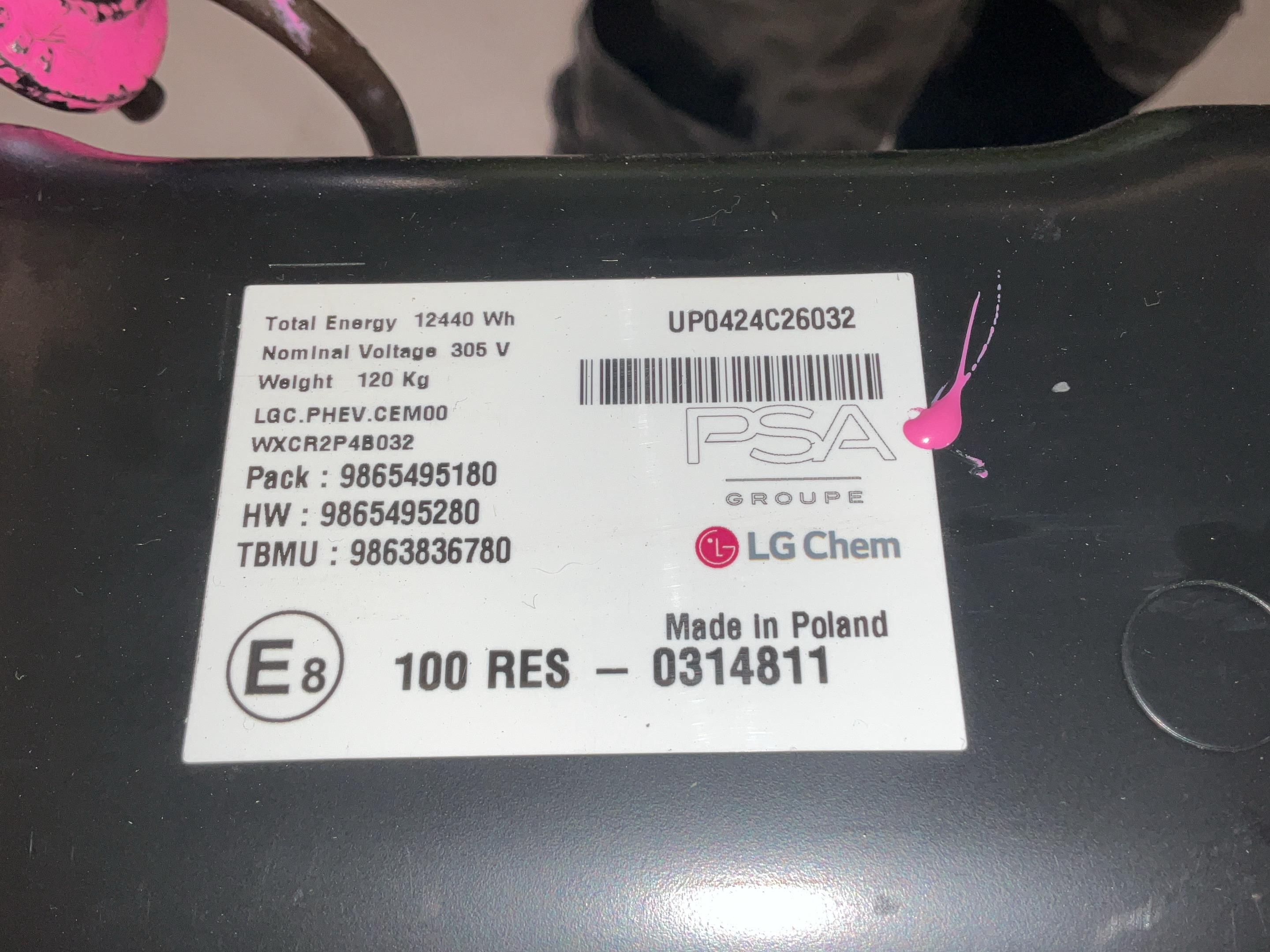 Hybridbatterie FIAT Scudo Kasten E-Scudo  100 kW  136 PS (01.2022-10.2023)