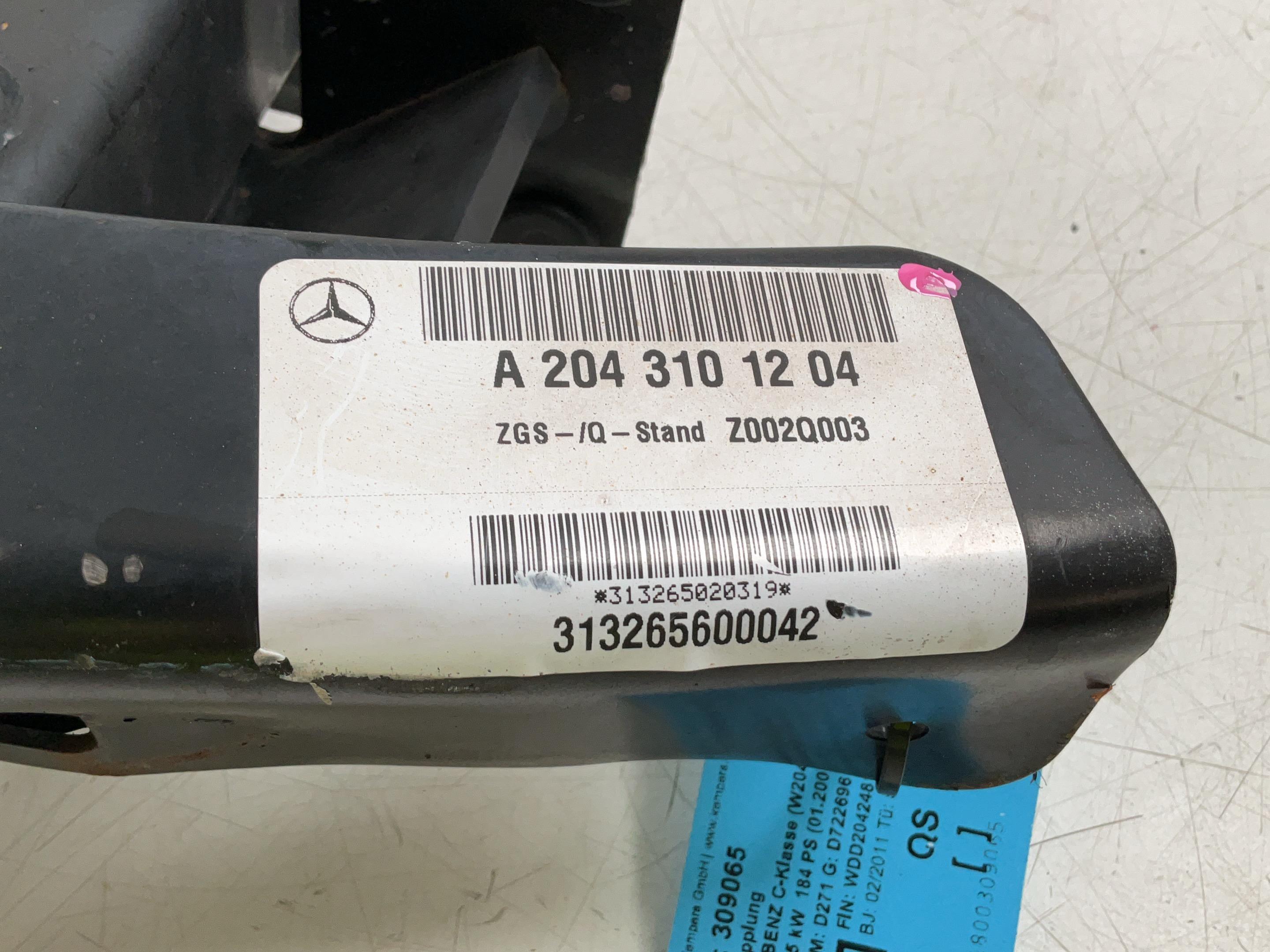 Cuplaj remorcă MERCEDES-BENZ C-Klasse (W204) C 200 CGI  135 kW  184 PS (01.2007-01.2014)
