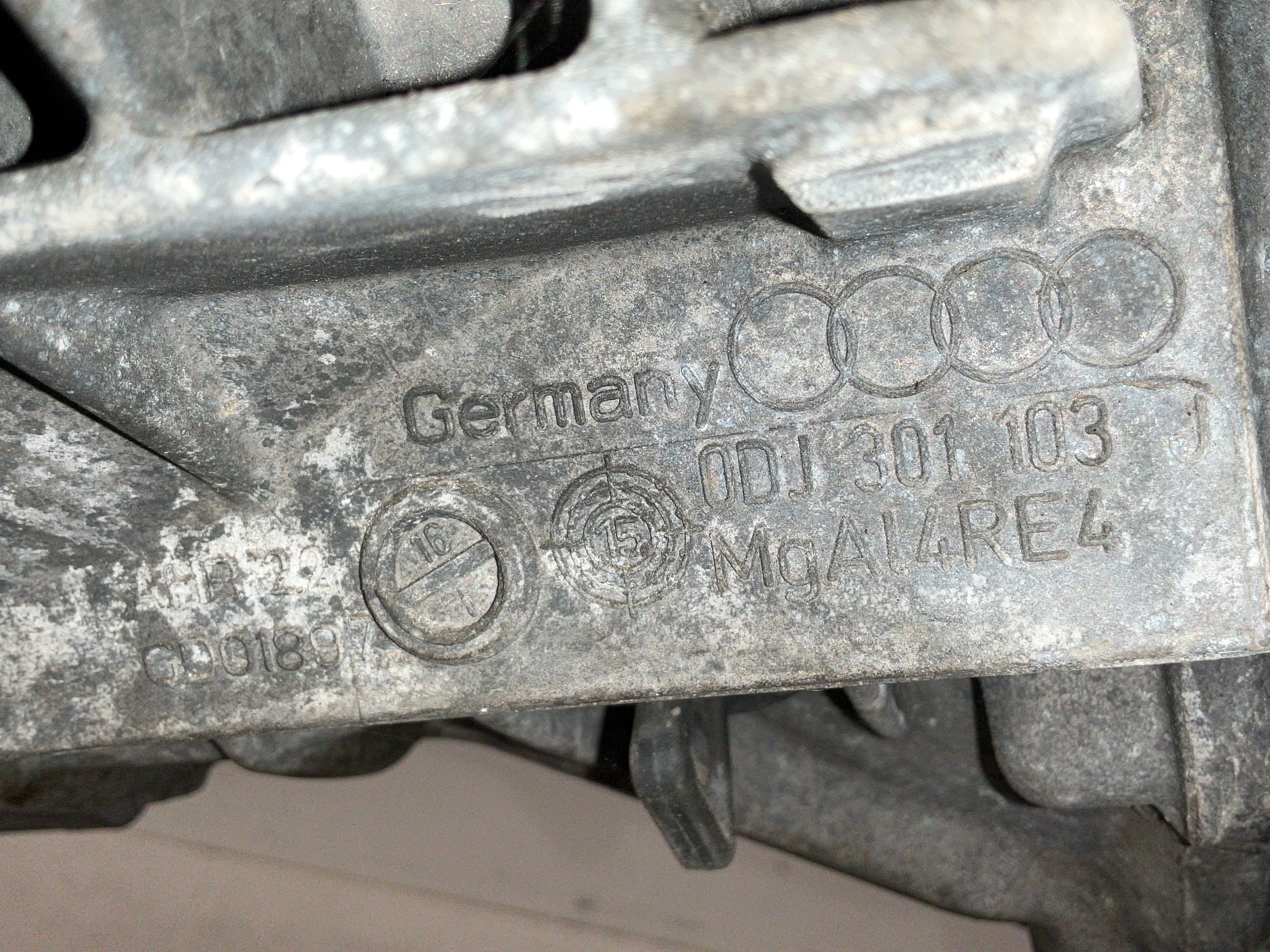 Schaltgetriebe AUDI A4 (8W, B9) 1.4 TFSI  110 kW  150 PS (08.2015-> )