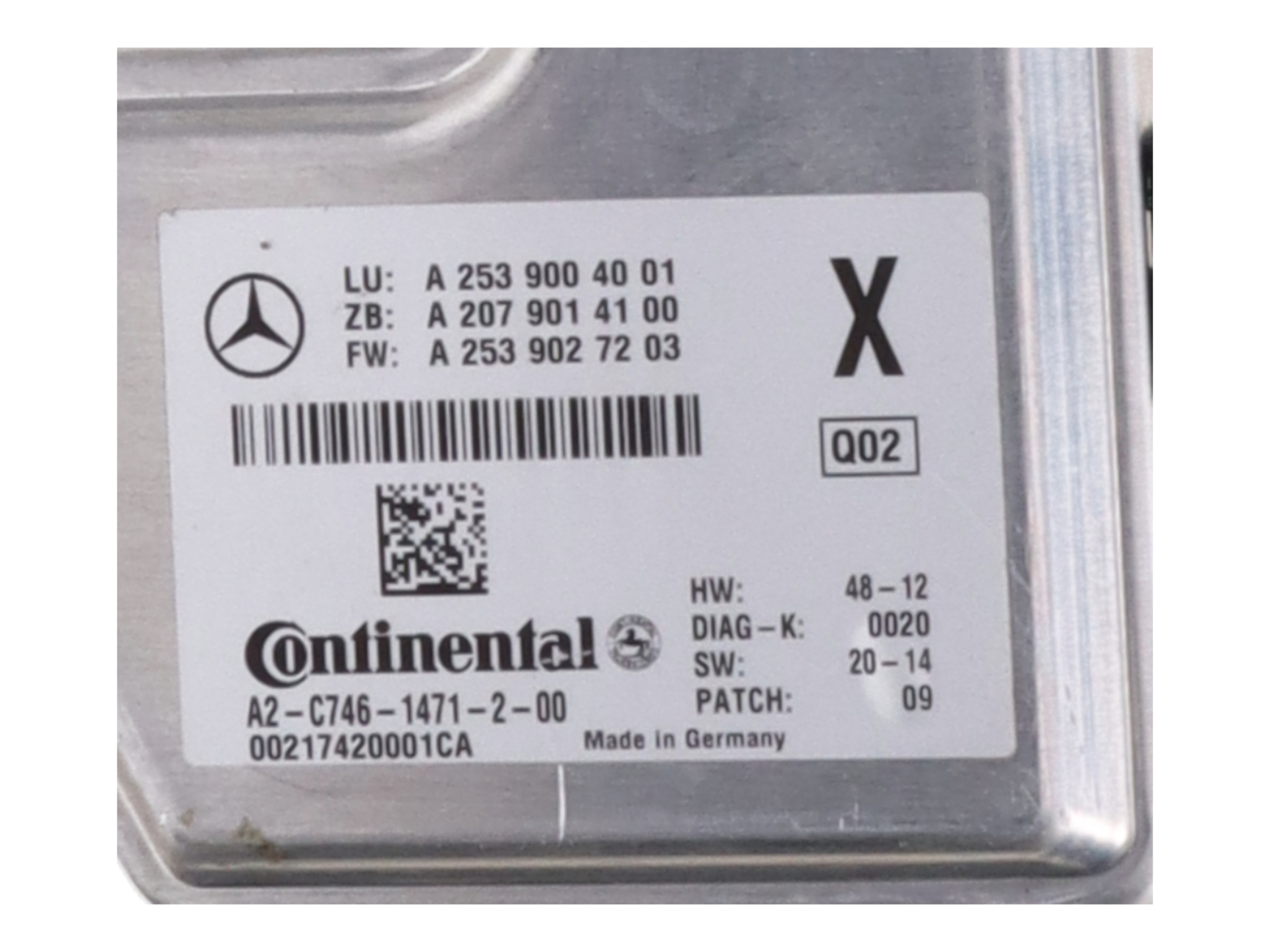 Front camera MERCEDES-BENZ S-Klasse (W222) S 350 BLUETEC 4-matic  190 kW  258 PS (02.2014-> )