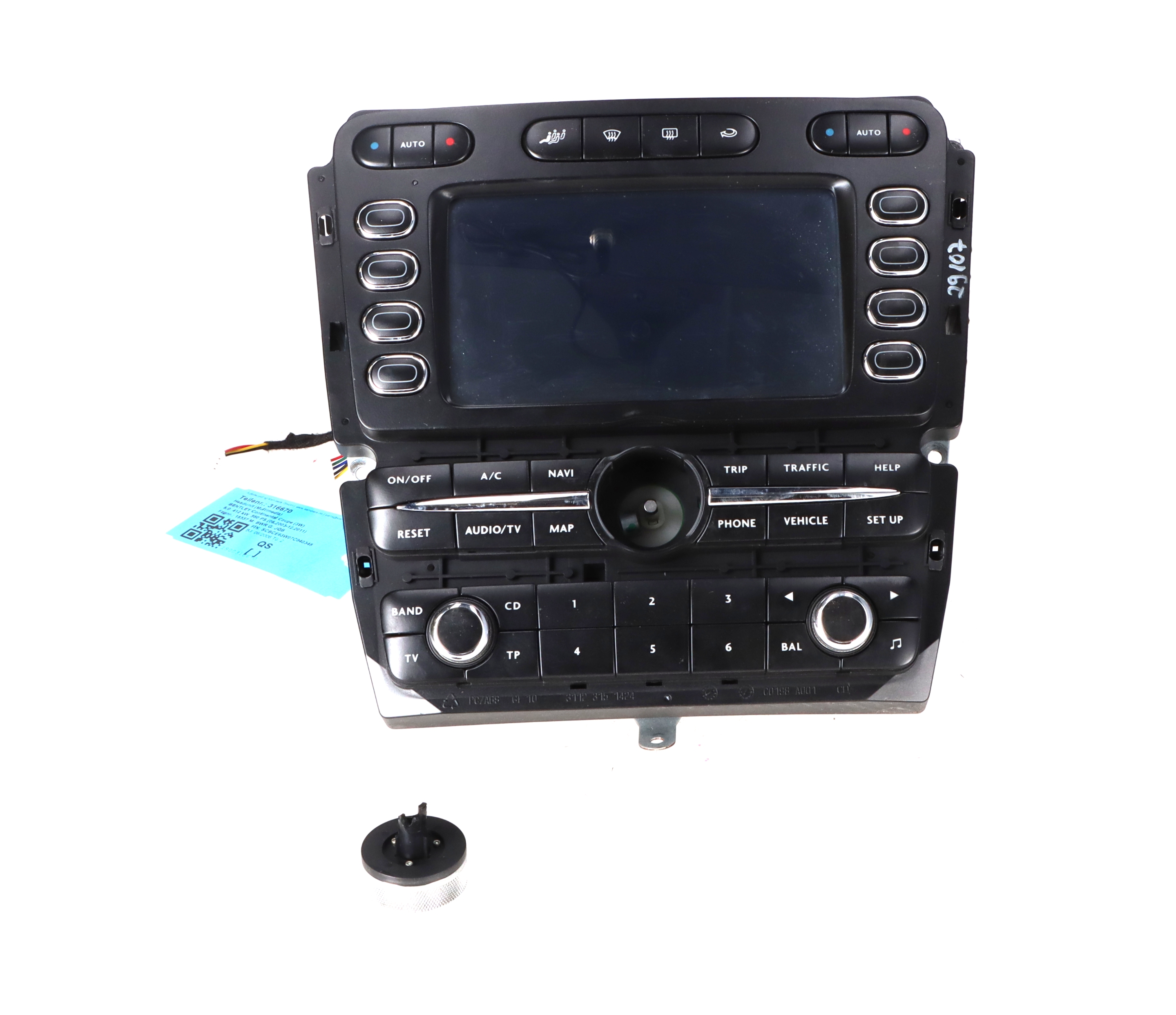 Headunit (Multimedia) BENTLEY Continental Coupe (3W) 6.0  412 kW  560 PS (06.2003-12.2011)