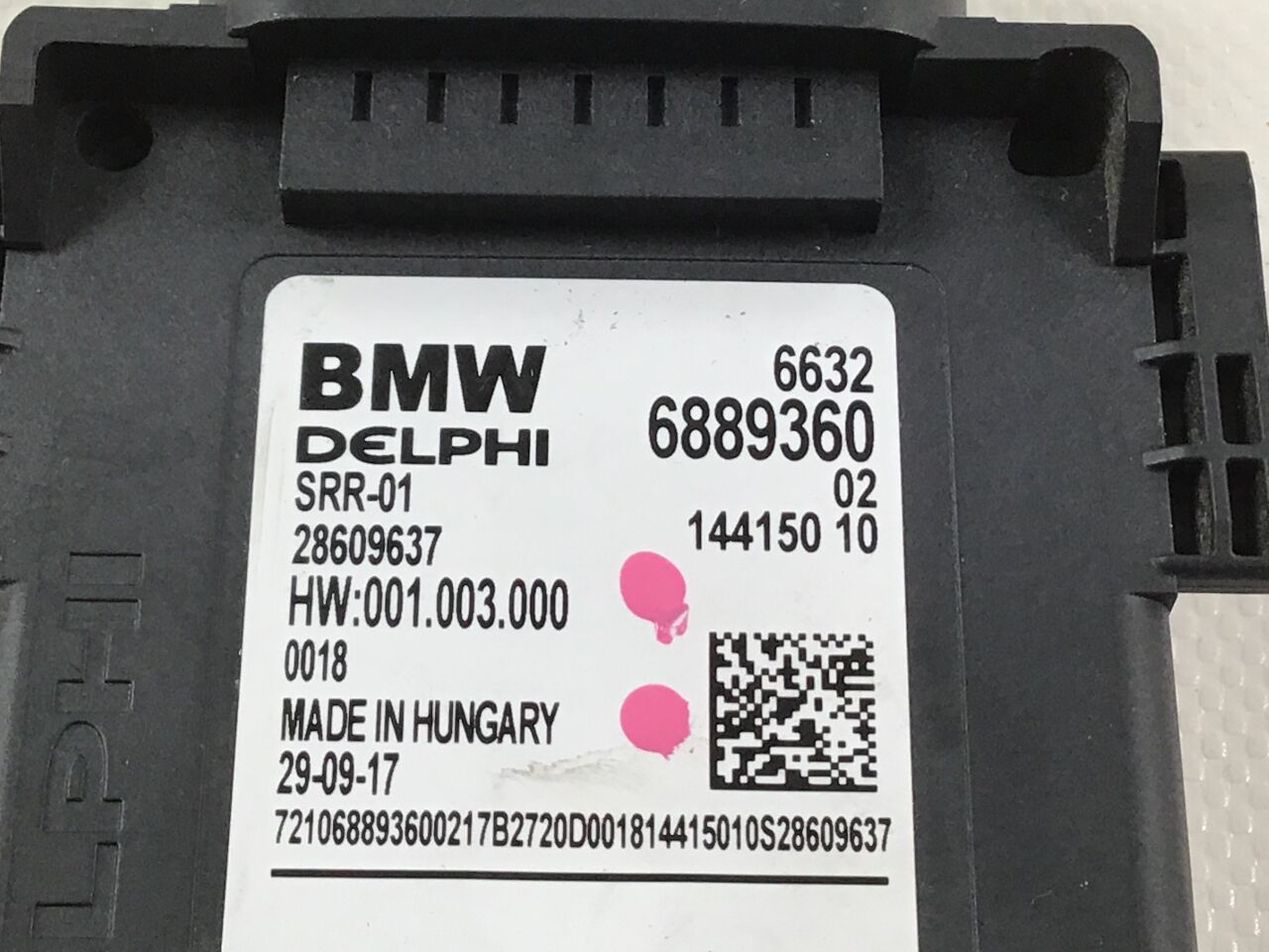 Radar sensor BMW 5er (G30, F90) 518d  100 kW  136 PS (07.2018-> )