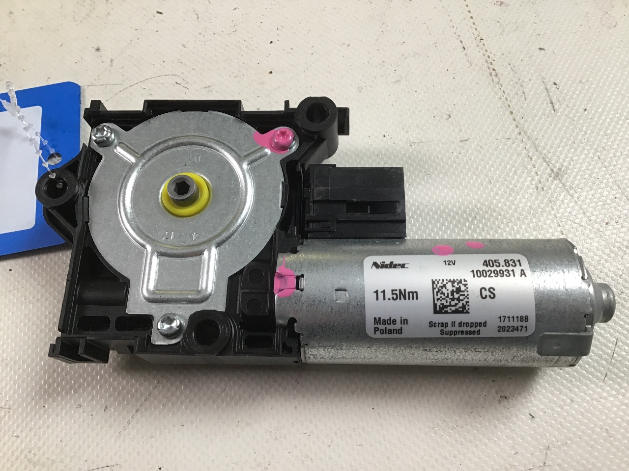 Motor Schiebedach BMW X3 (G01, F97) xDrive 20i  135 kW  184 PS (12.2017-> ) Motor Schiebedach BMW X3 (G01, F97) xDrive 20i  135 kW  184 PS (12.2017-> )