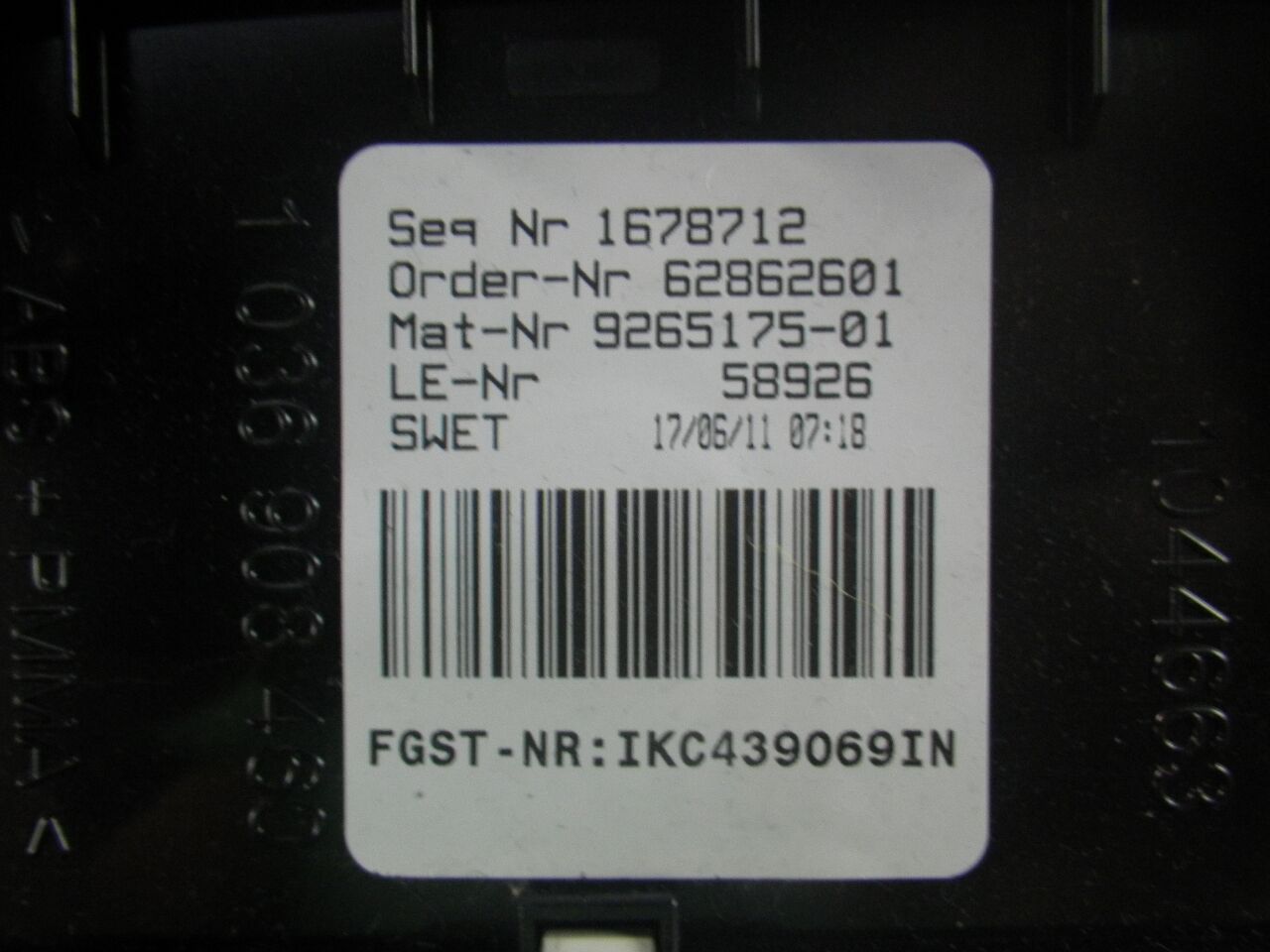 Tachometer BMW 5er (F10) 523i  150 kW  204 PS (01.2010-08.2011)