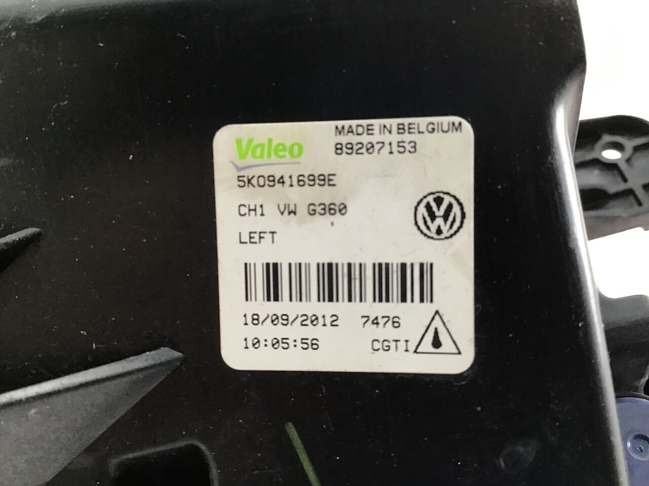 Fog light left VW Golf VI (5K) 2.0 GTI  155 kW  211 PS (04.2009-11.2012)