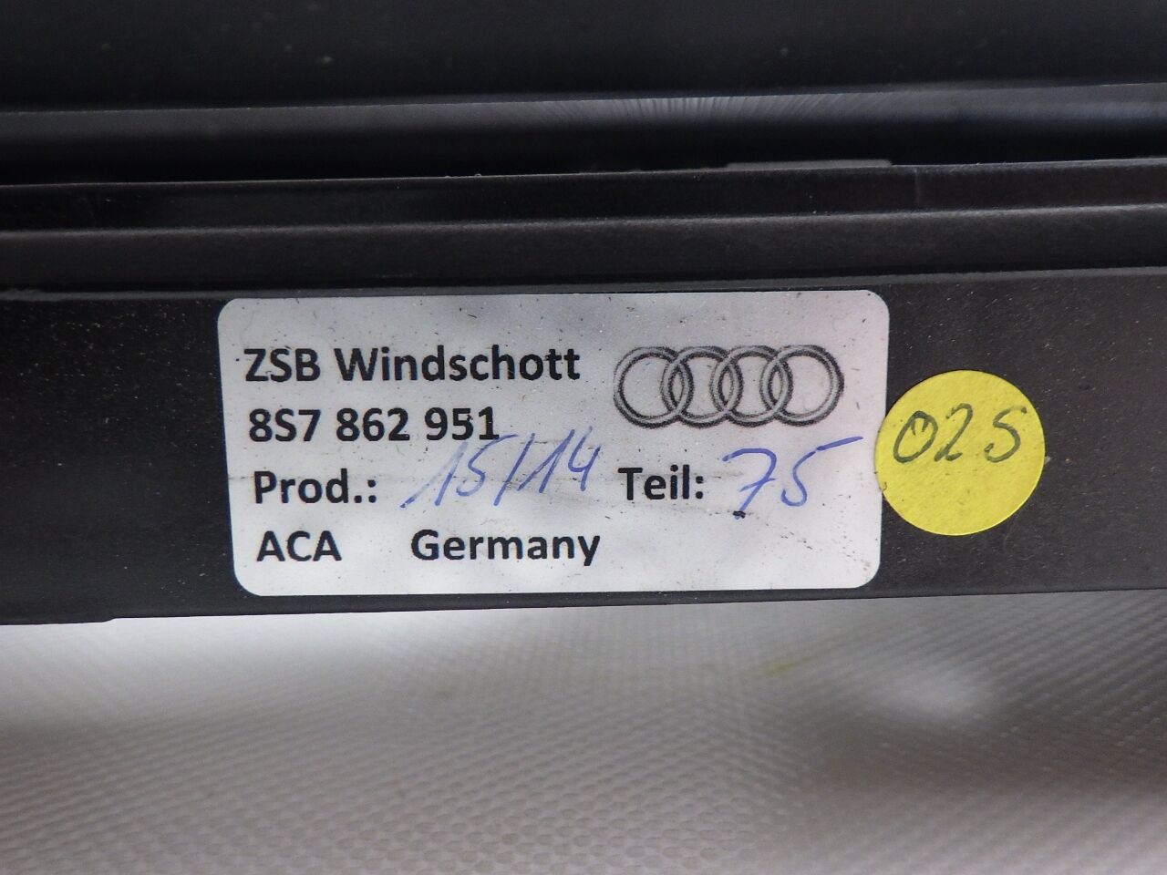 Windschott AUDI TTS Roadster (8S) 2.0 TTS quattro  228 kW  310 PS (11.2014-> )