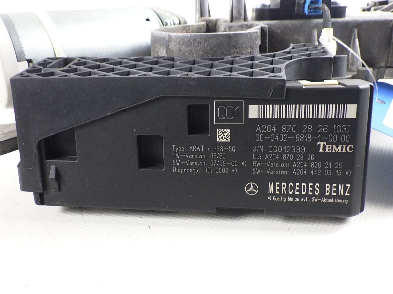 Wire tailgate lock MERCEDES-BENZ C-Klasse T-Modell (S204) C 250 CGI  150 kW  204 PS (07.2009-08.2014)