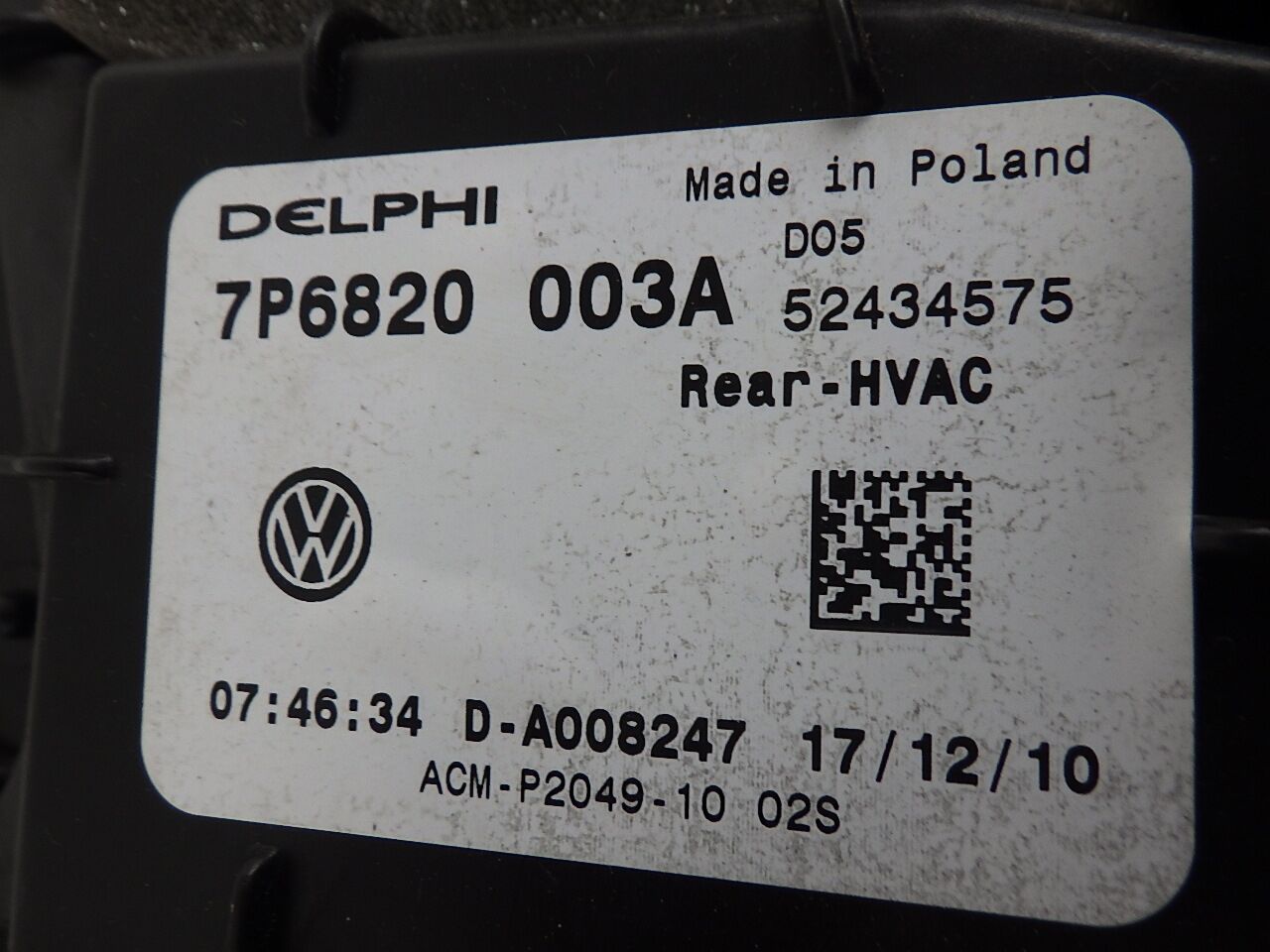 Heater VW Touareg II (7P) 3.0 V6 TDI  150 kW  204 PS (01.2010-03.2018)