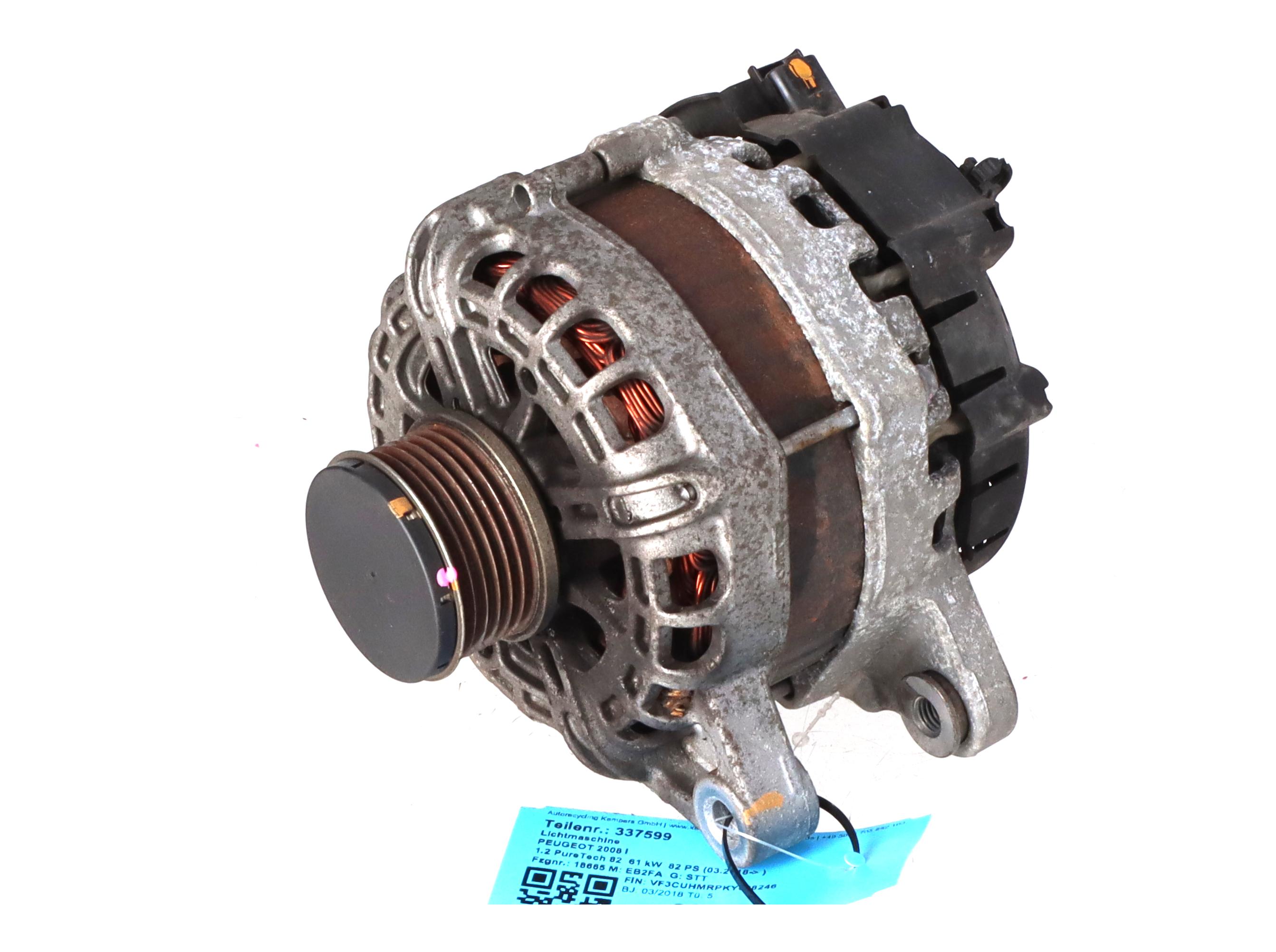 Dynamo PEUGEOT 2008 I 1.2 PureTech 82  61 kW  82 PS (03.2018-> )