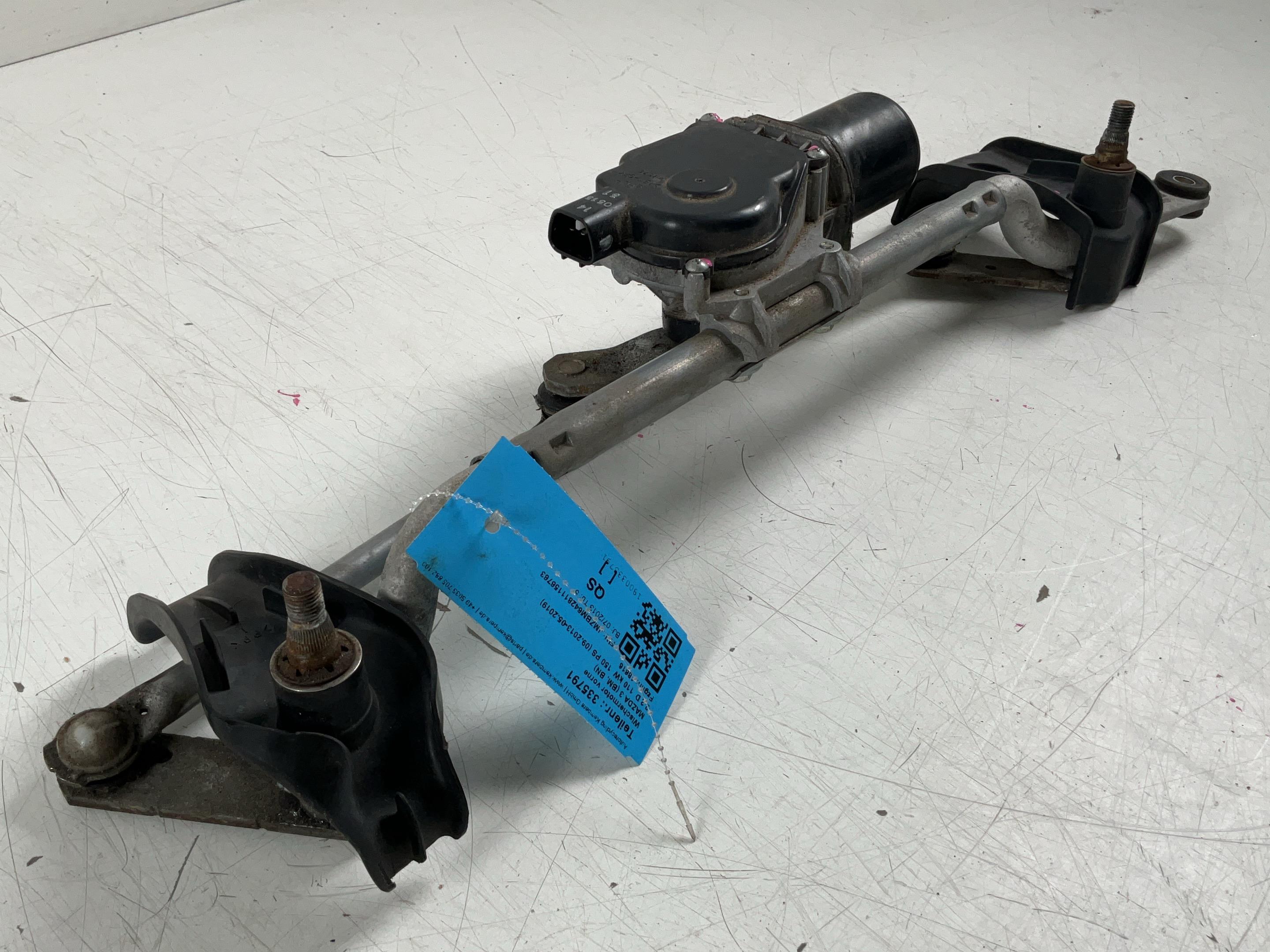 Wiper motor front MAZDA 3 (BM, BN) 2.2 D  110 kW  150 PS (09.2013-05.2019)