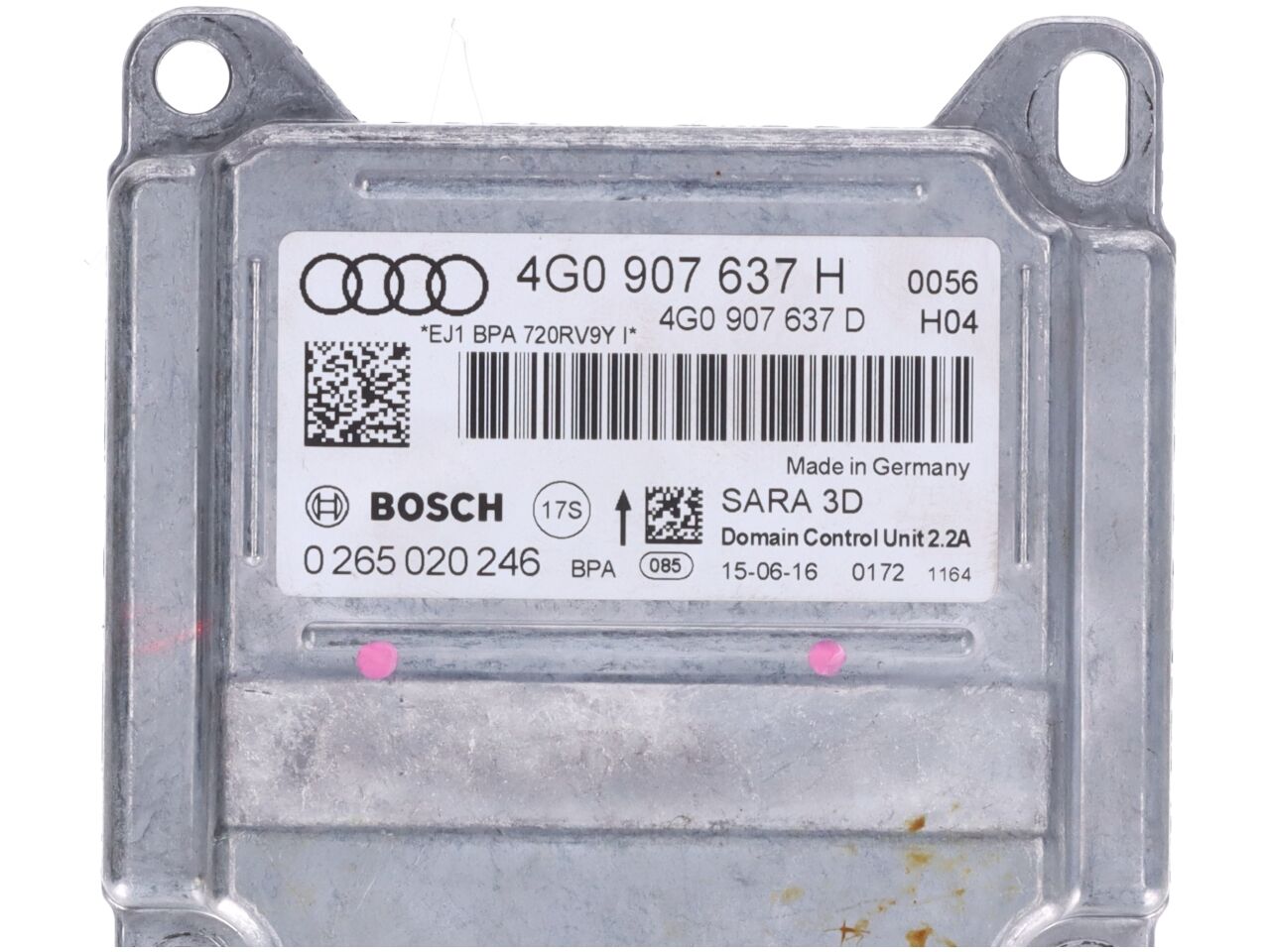 Control unit for Airbag AUDI A6 (4G, C7) 2.0 TDI  140 kW  190 PS (11.2013-09.2018)