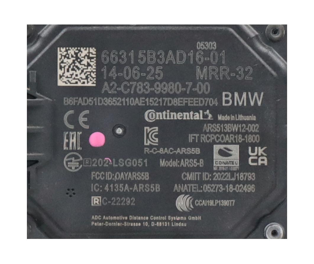 Czujnik radarowy BMW X1 (U11) xDrive 25e Plug-in-Hybrid  180 kW  245 PS (07.2022-> )
