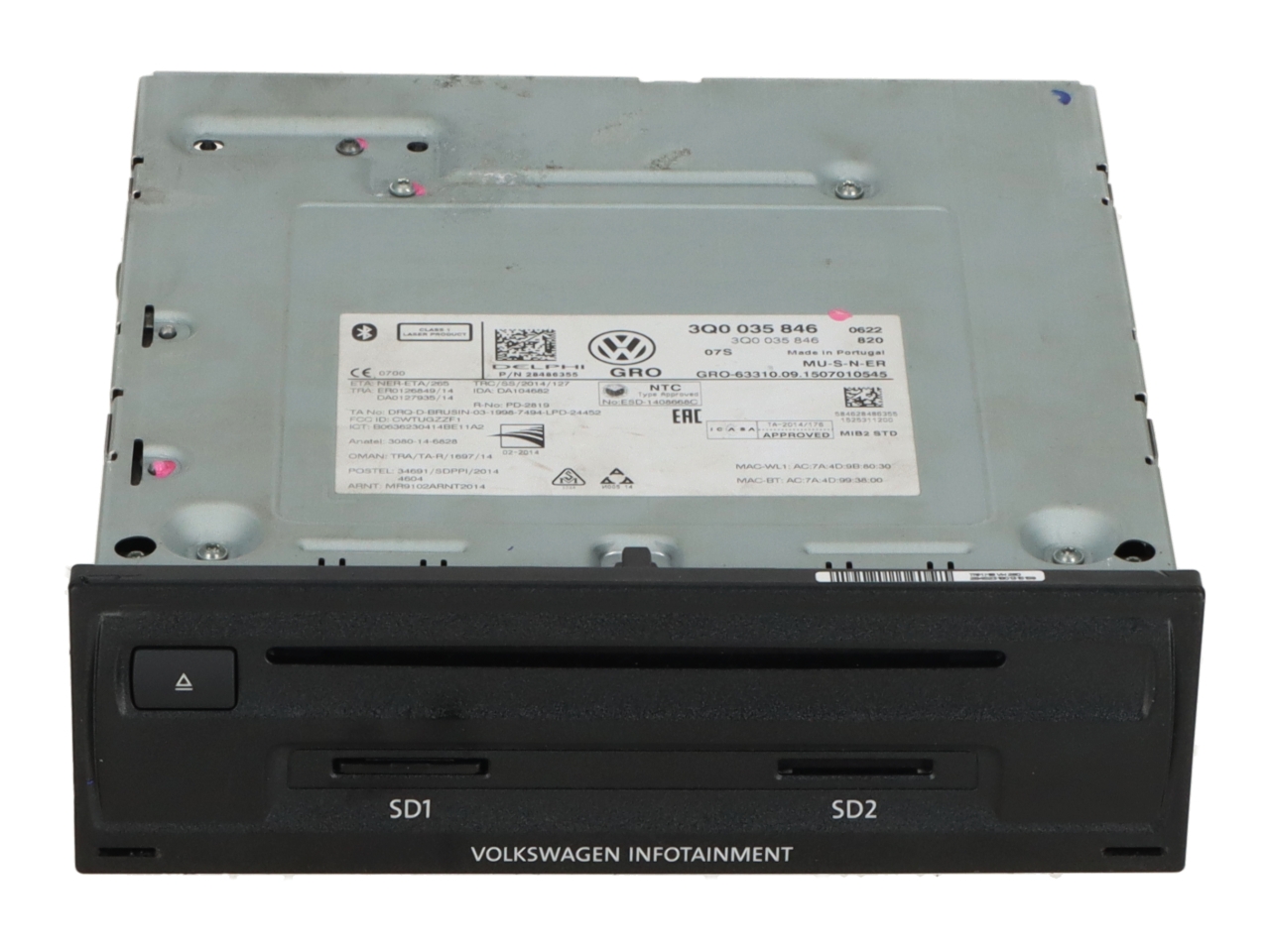 Headunit (Multimedia) VW Golf VII Sportsvan (AM, AN) 2.0 TDI  110 kW  150 PS (02.2014-> )