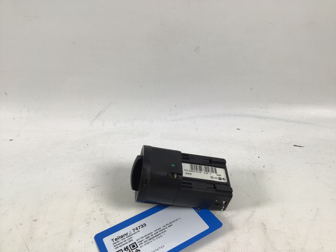 Schalter für Licht VW Amarok (2H) 2.0 TDI 4motion  103 kW  140 PS (06.2012-> ) Schalter für Licht VW Amarok (2H) 2.0 TDI 4motion  103 kW  140 PS (06.2012-> )